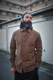 English Terrace Overshirt - Moleskin Chestnut