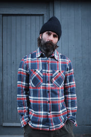 Bronson Shirt- Red/White Flannel Check