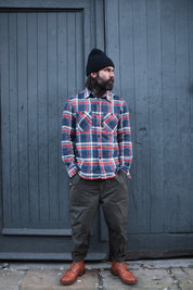 Bronson Shirt- Red/White Flannel Check
