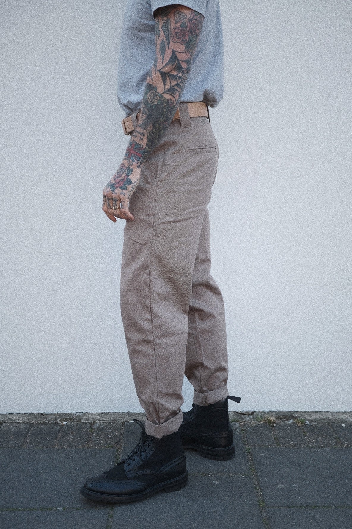 English Worker Trouser - Sand Cotton Twill