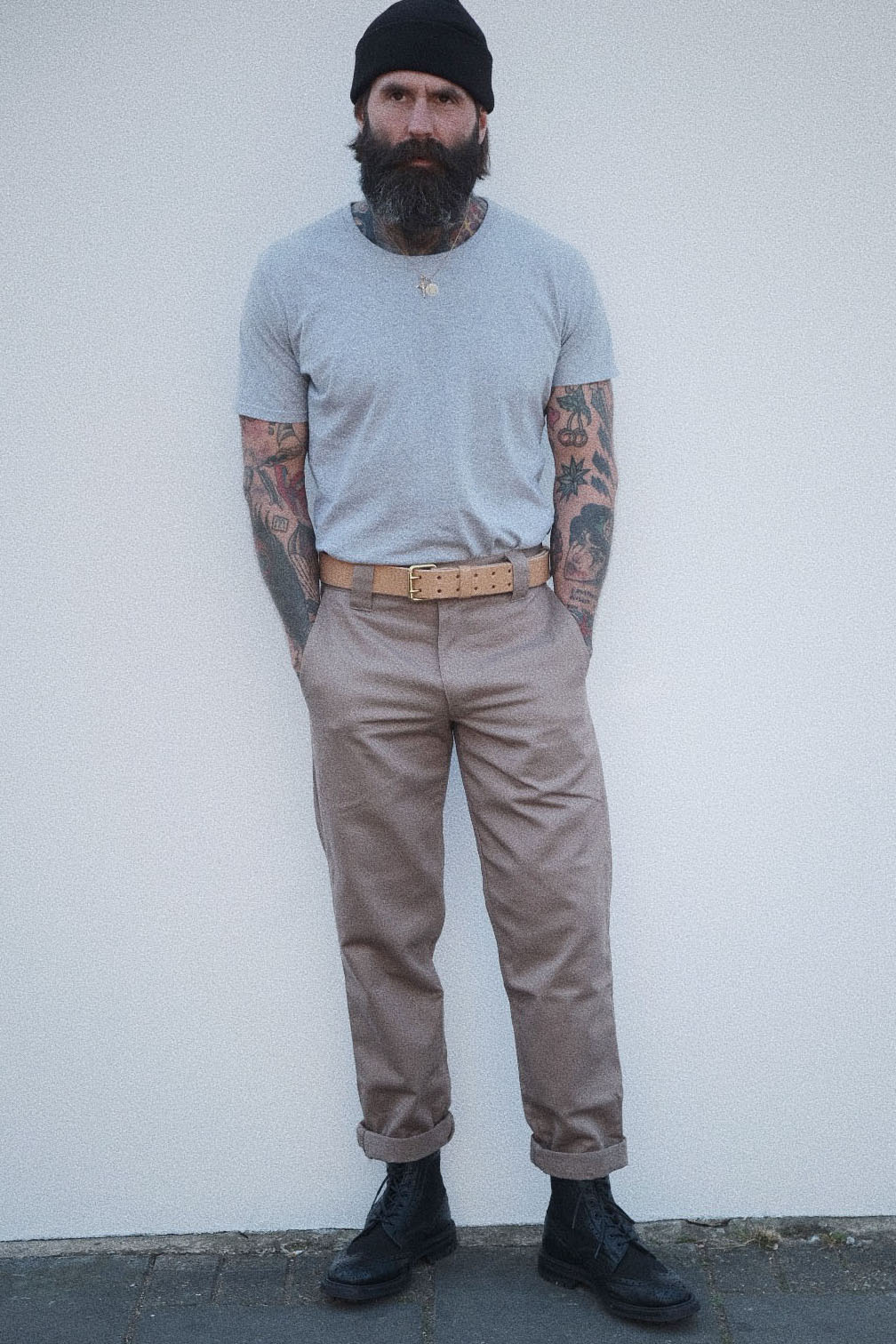 English Worker Trouser - Sand Cotton Twill