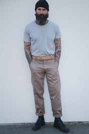 English Worker Trouser - Sand Cotton Twill