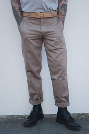 English Worker Trouser - Sand Cotton Twill