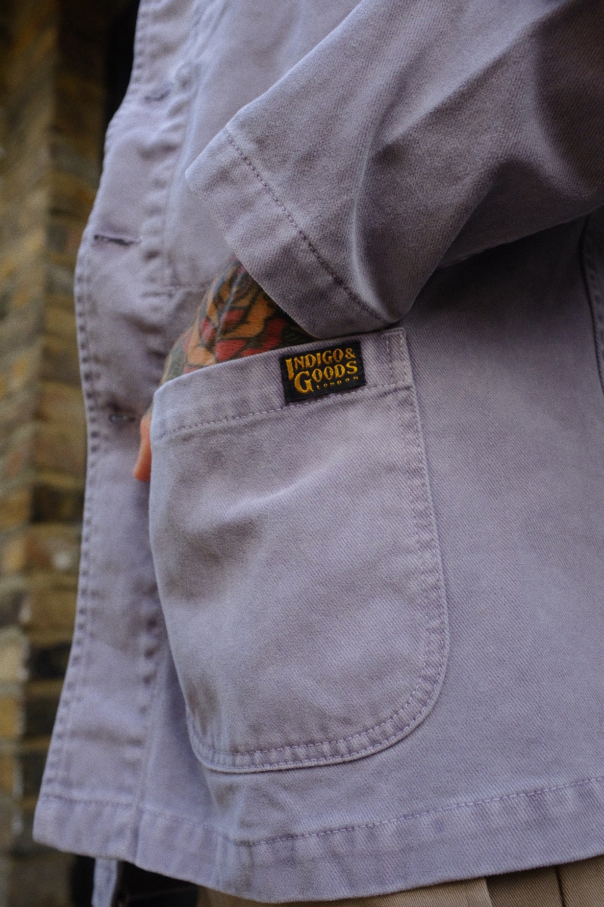 English Worker Jacket - BOX FIT - Faded Blueberry