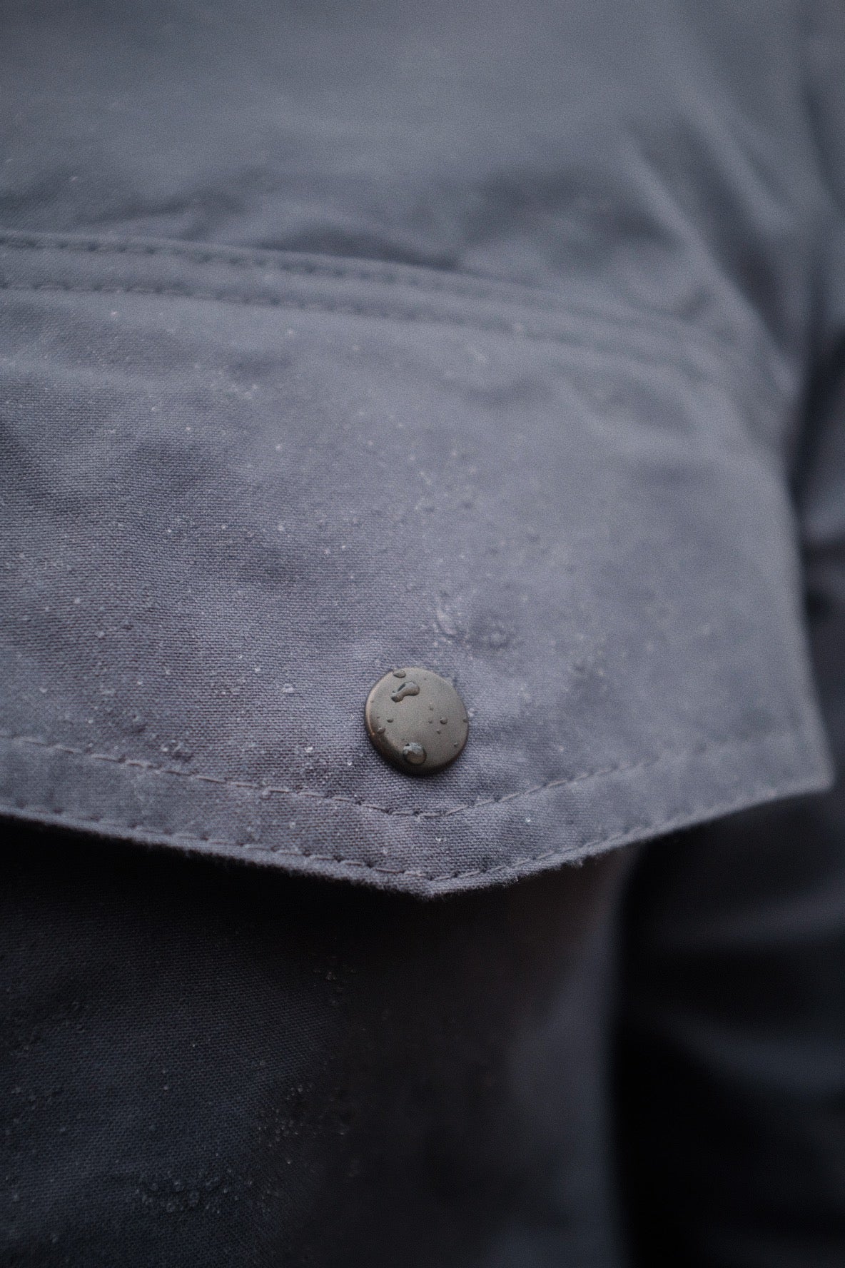 Turbo Shirt Jacket - Heavy Weathered Cotton - Slate Grey