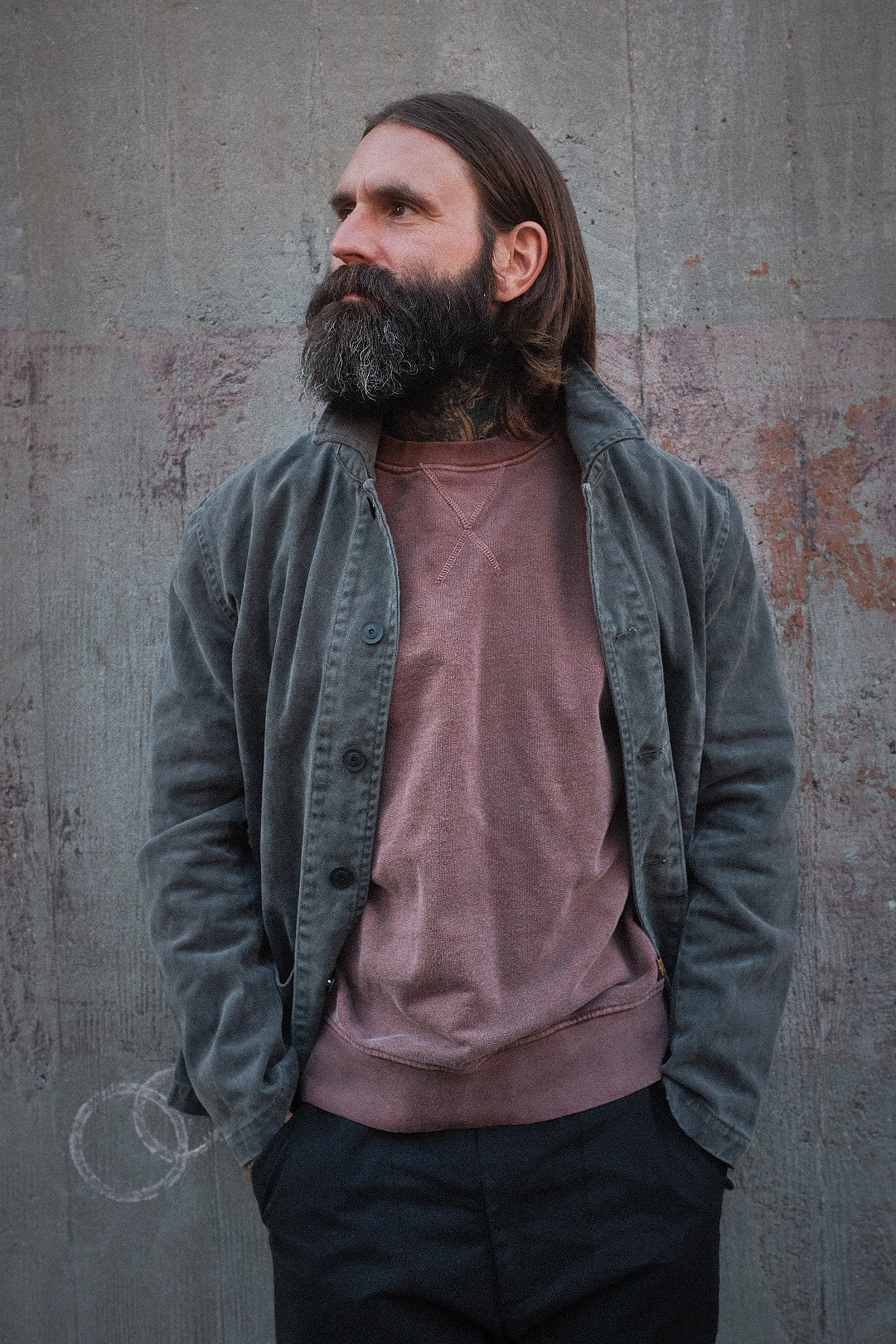 English Worker Jacket - BOX FIT - Washed Charcoal