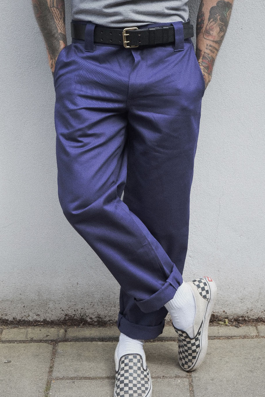 English Worker Trouser - Navy Cotton Twill