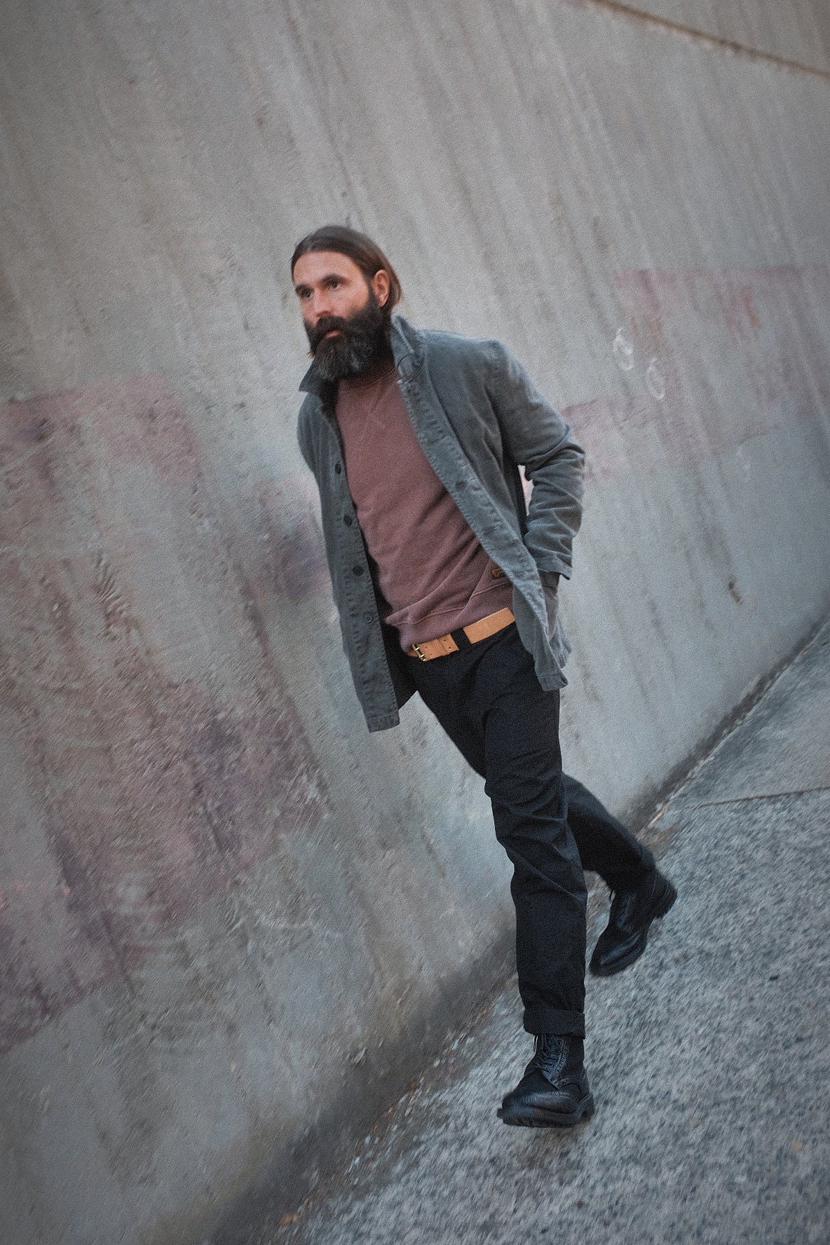 English Worker Jacket - BOX FIT - Washed Charcoal