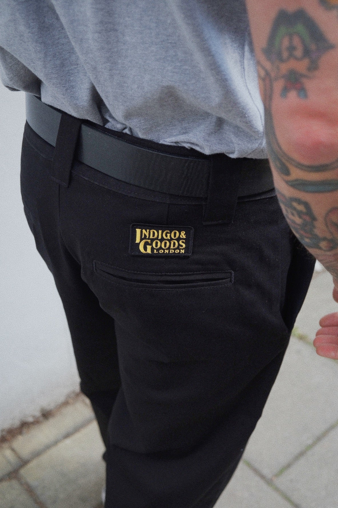 English Worker Trouser - Black Cotton twill