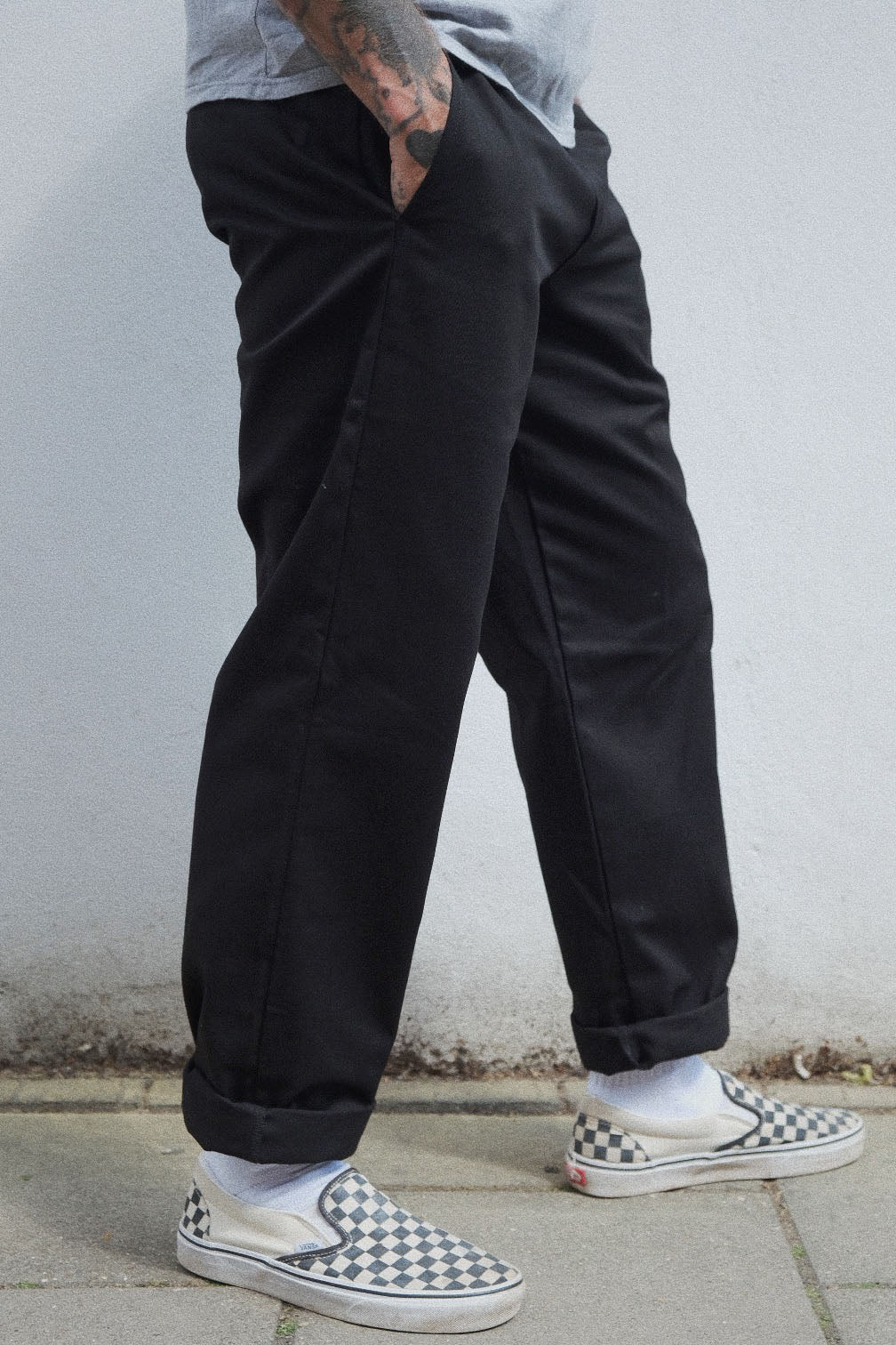 English Worker Trouser - Black Cotton twill