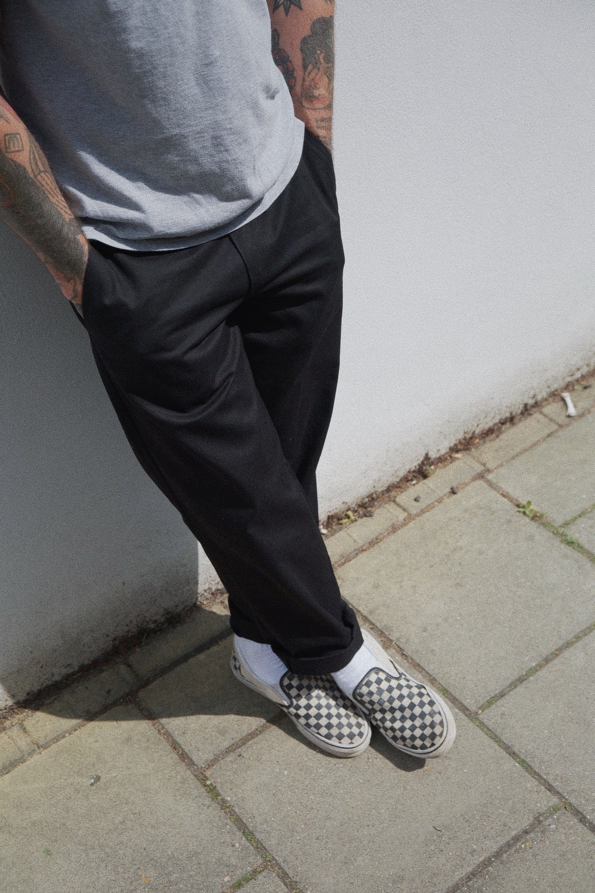 English Worker Trouser - Black Cotton twill