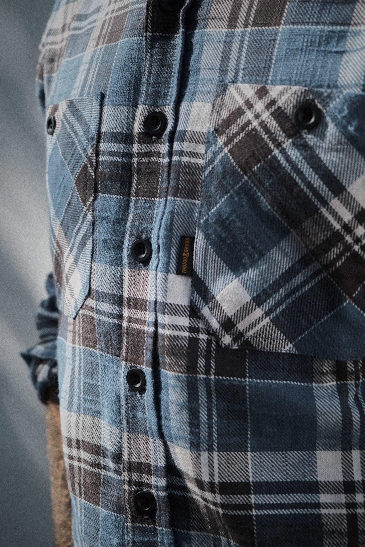 Bronson Shirt- Blue Flannel Check