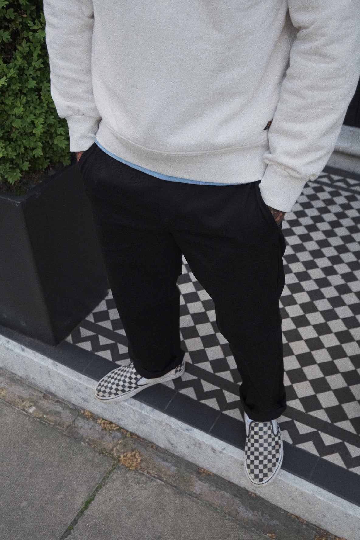 English Worker Trouser - Black Cotton twill