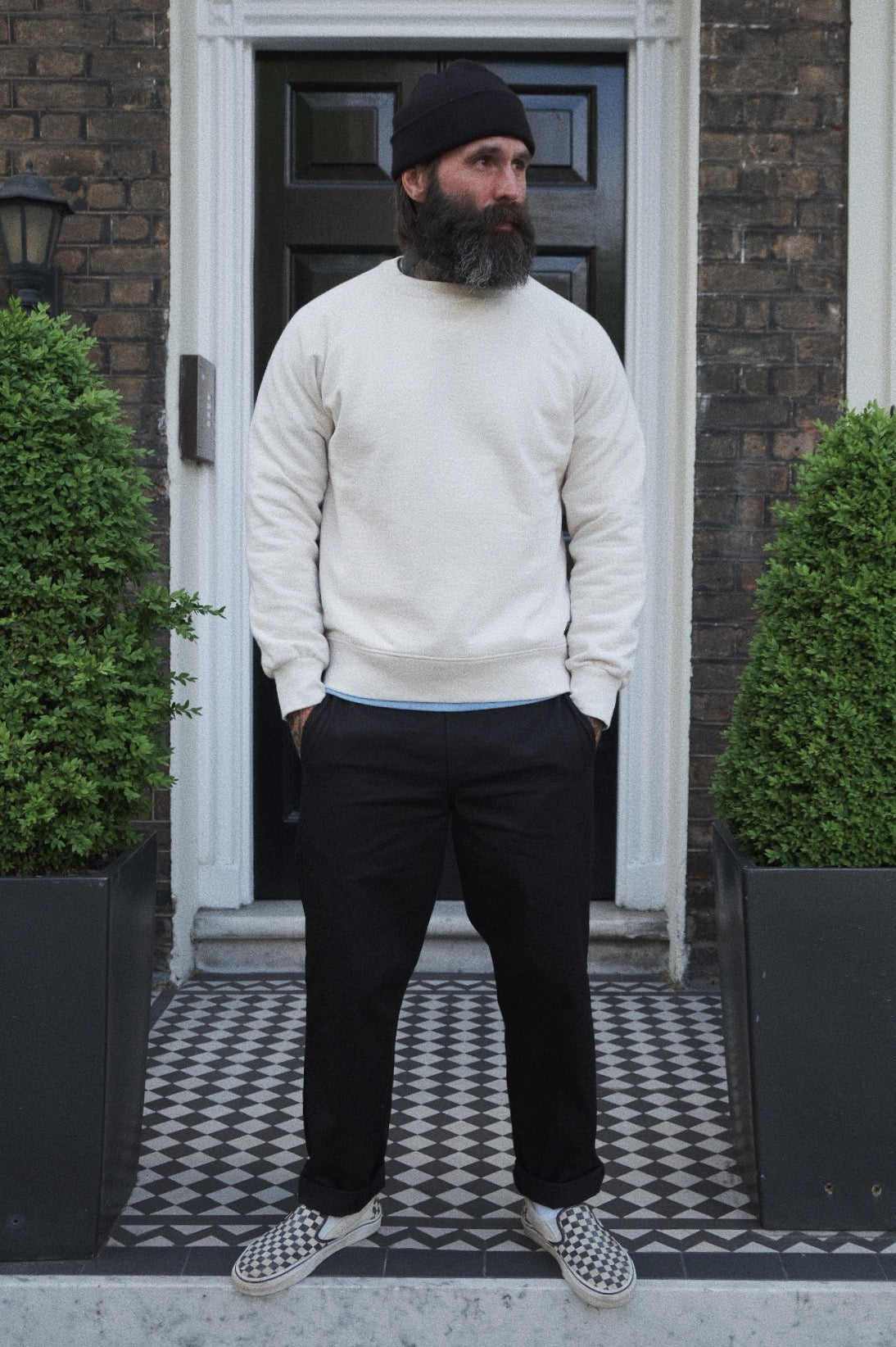 English Worker Trouser - Black Cotton twill