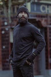 Stealth Zip Top - Black