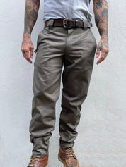 English Worker Trouser - Olive Drab Cotton Twill