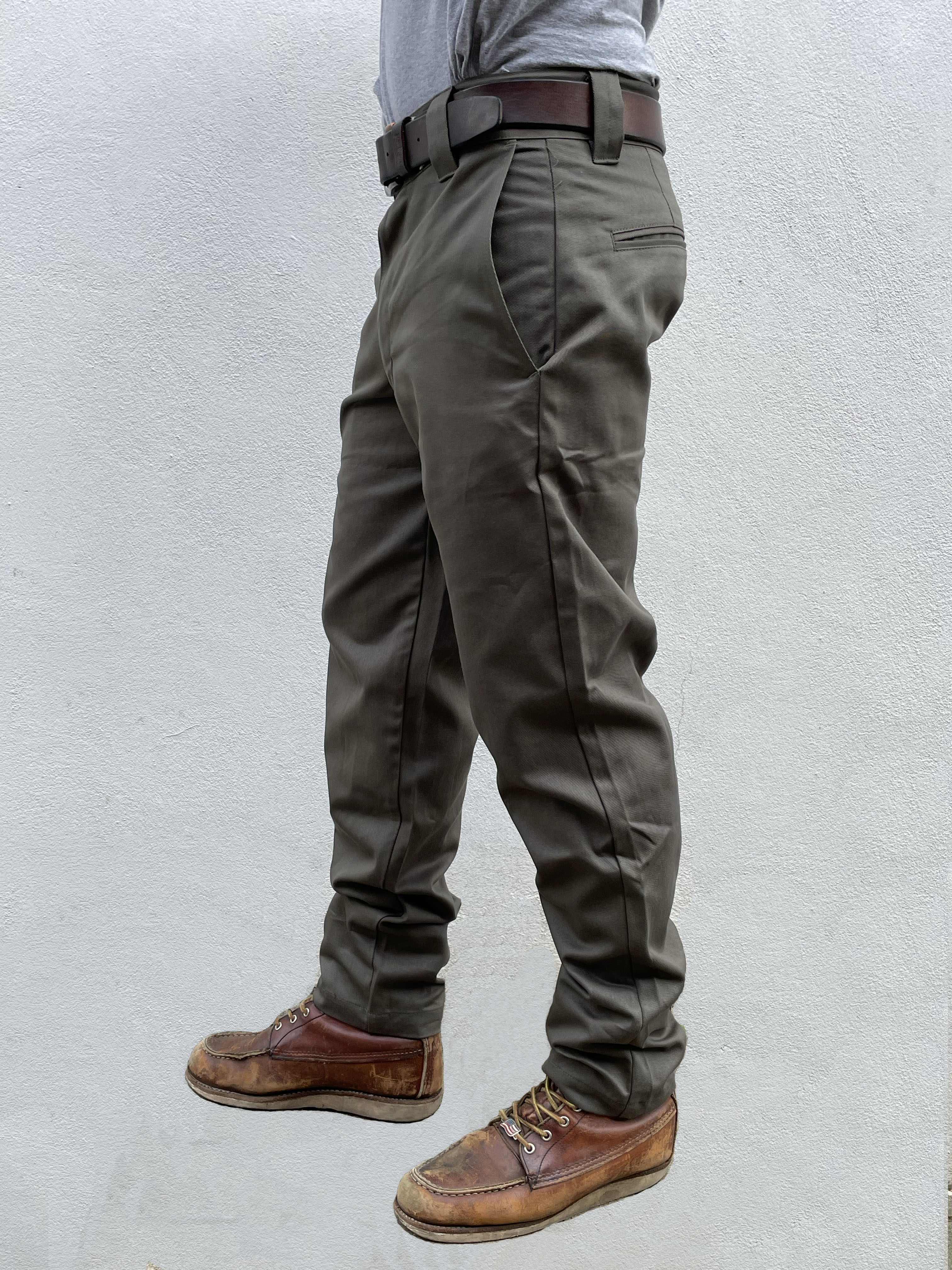 English Worker Trouser - Olive Drab Cotton Twill