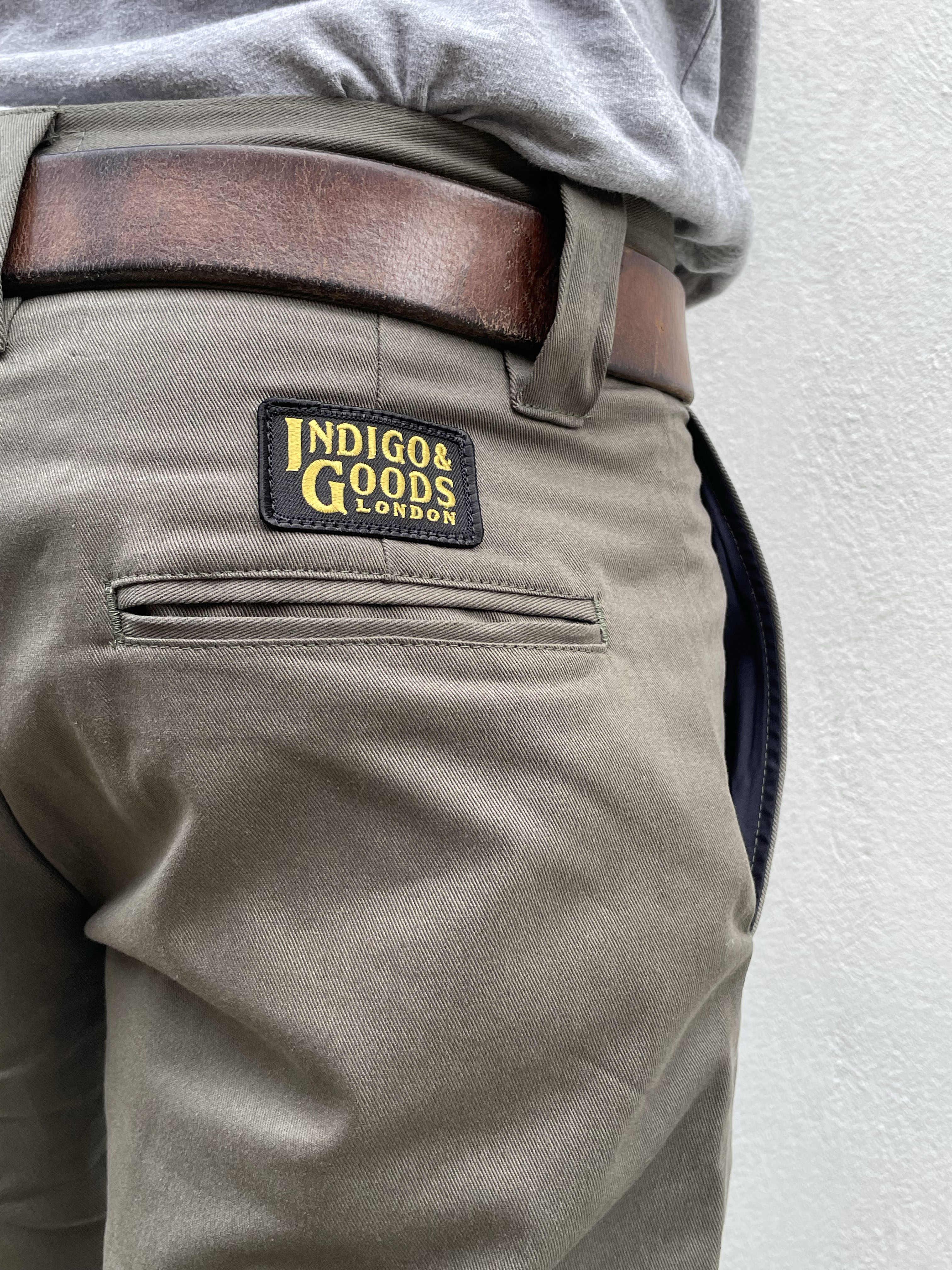 English Worker Trouser - Olive Drab Cotton Twill