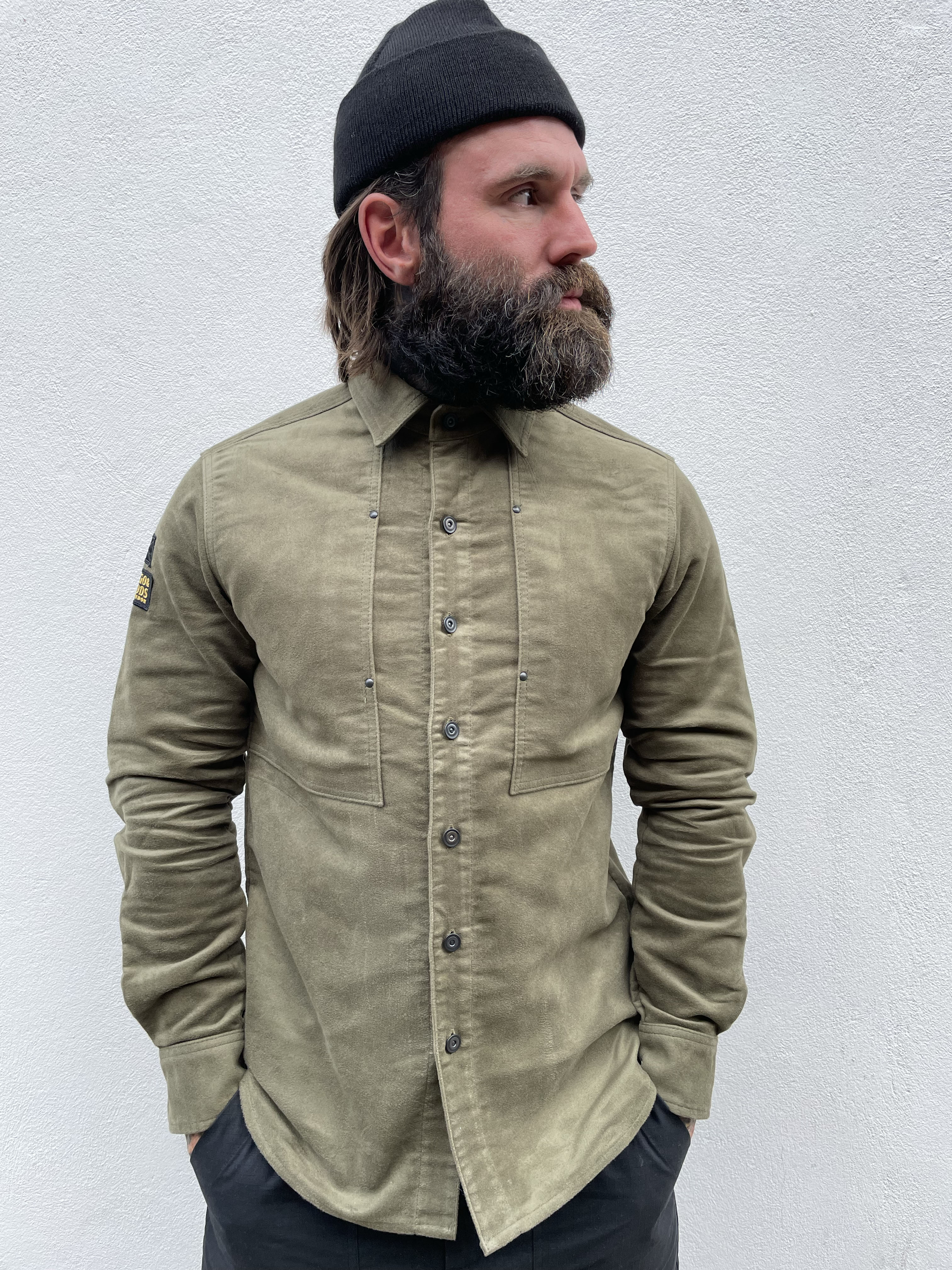 English Terrace Overshirt - Moleskin Olive