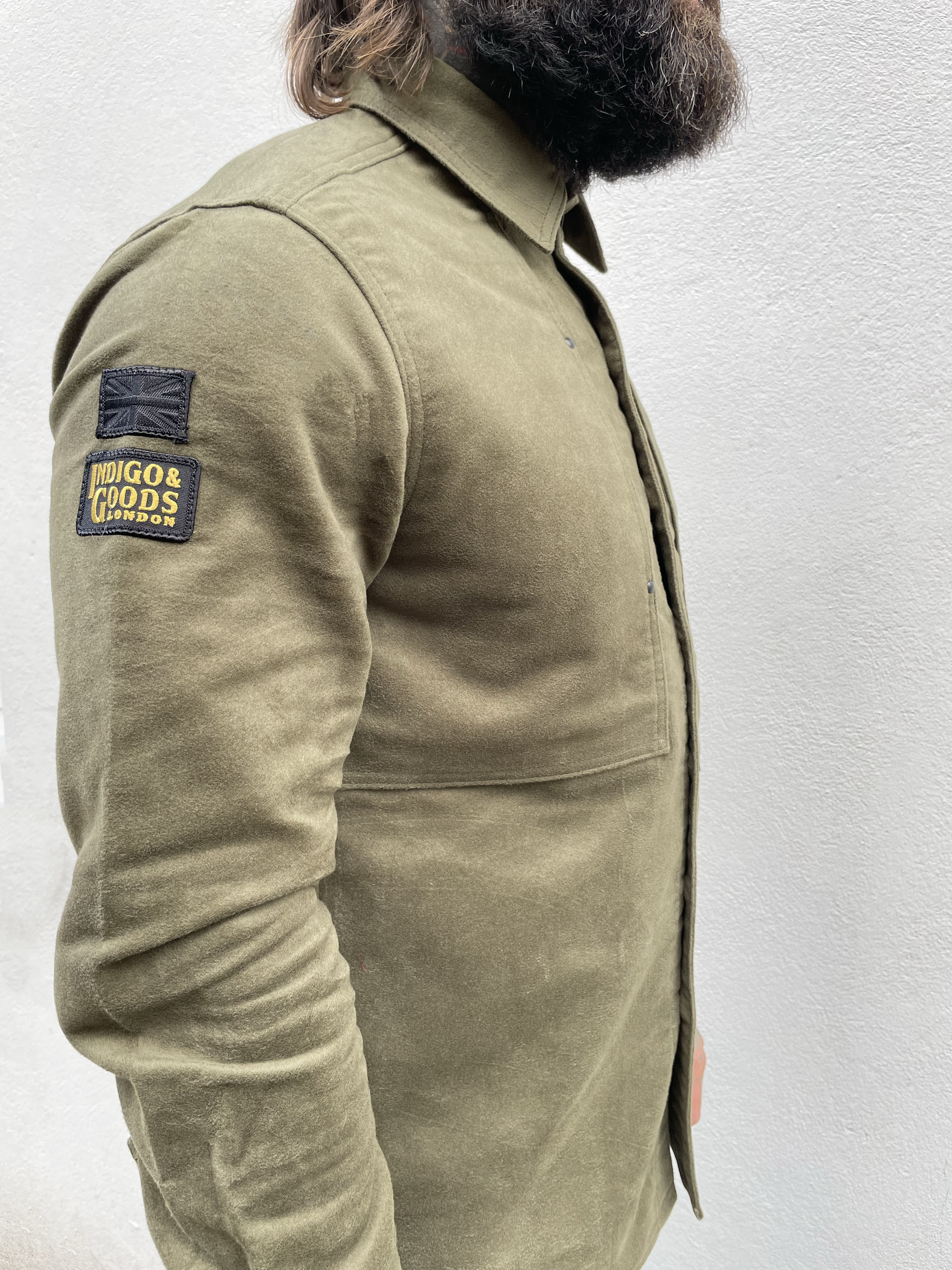 English Terrace Overshirt - Moleskin Olive
