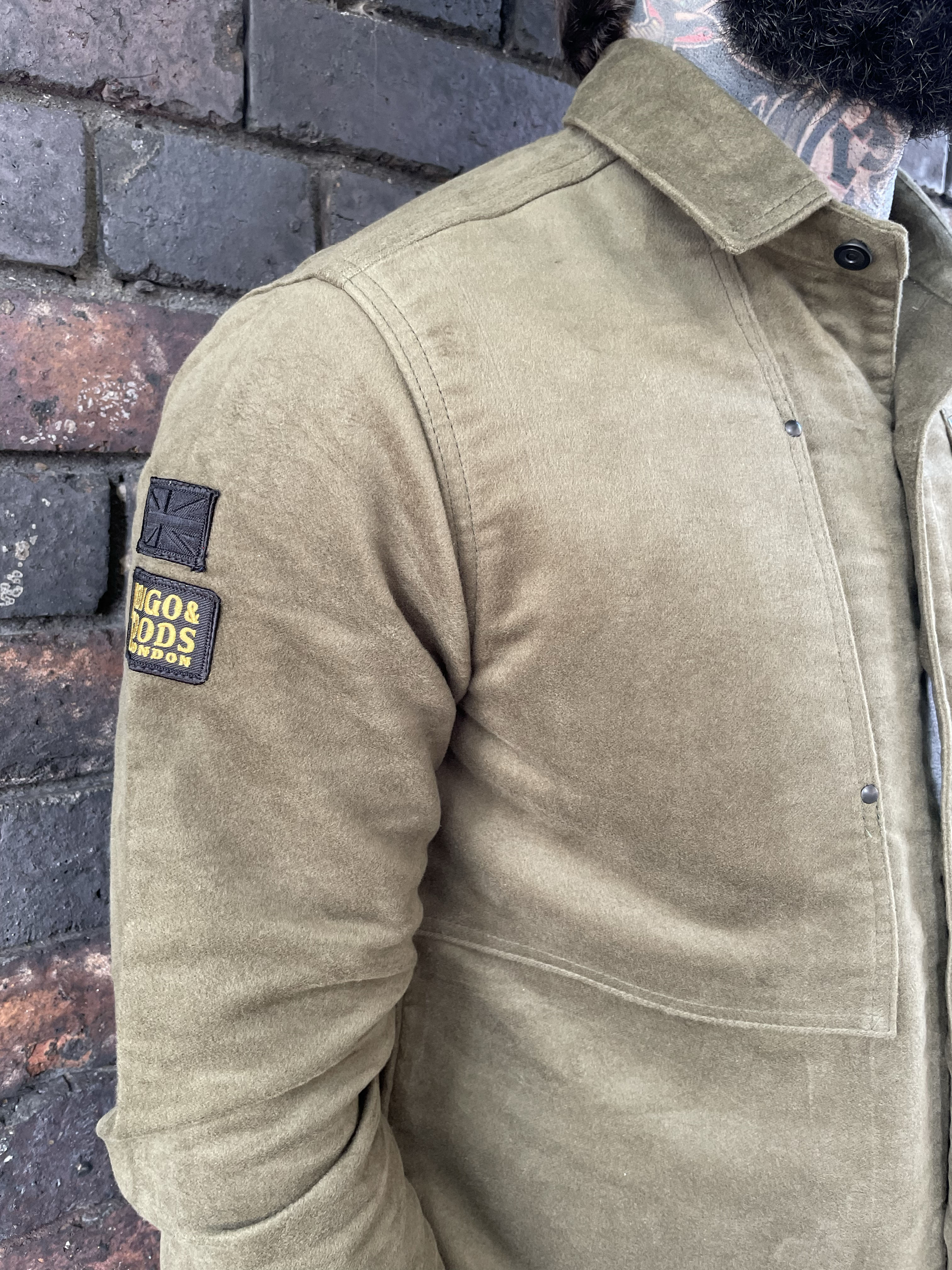 English Terrace Overshirt - Moleskin Olive