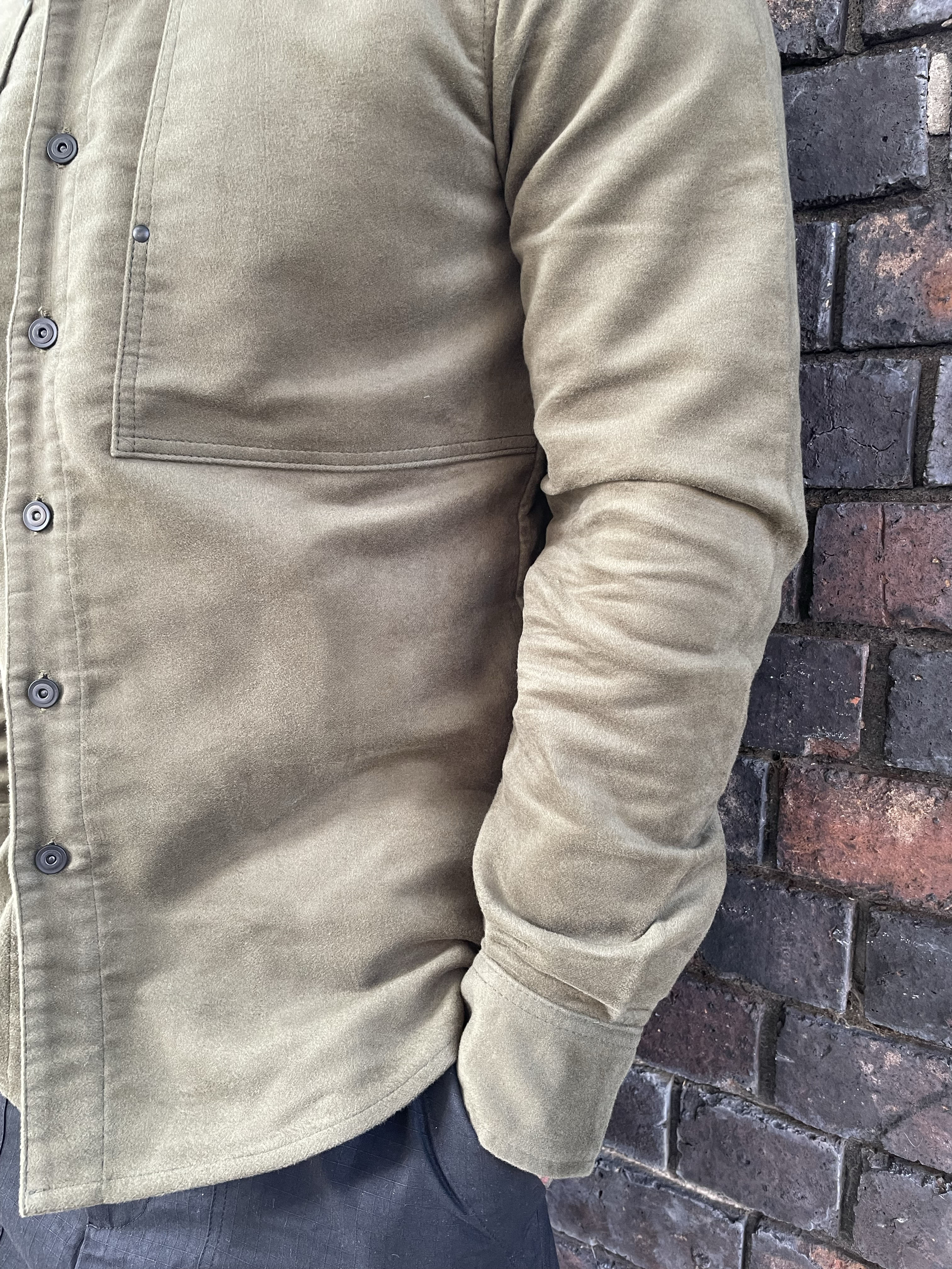 English Terrace Overshirt - Moleskin Olive