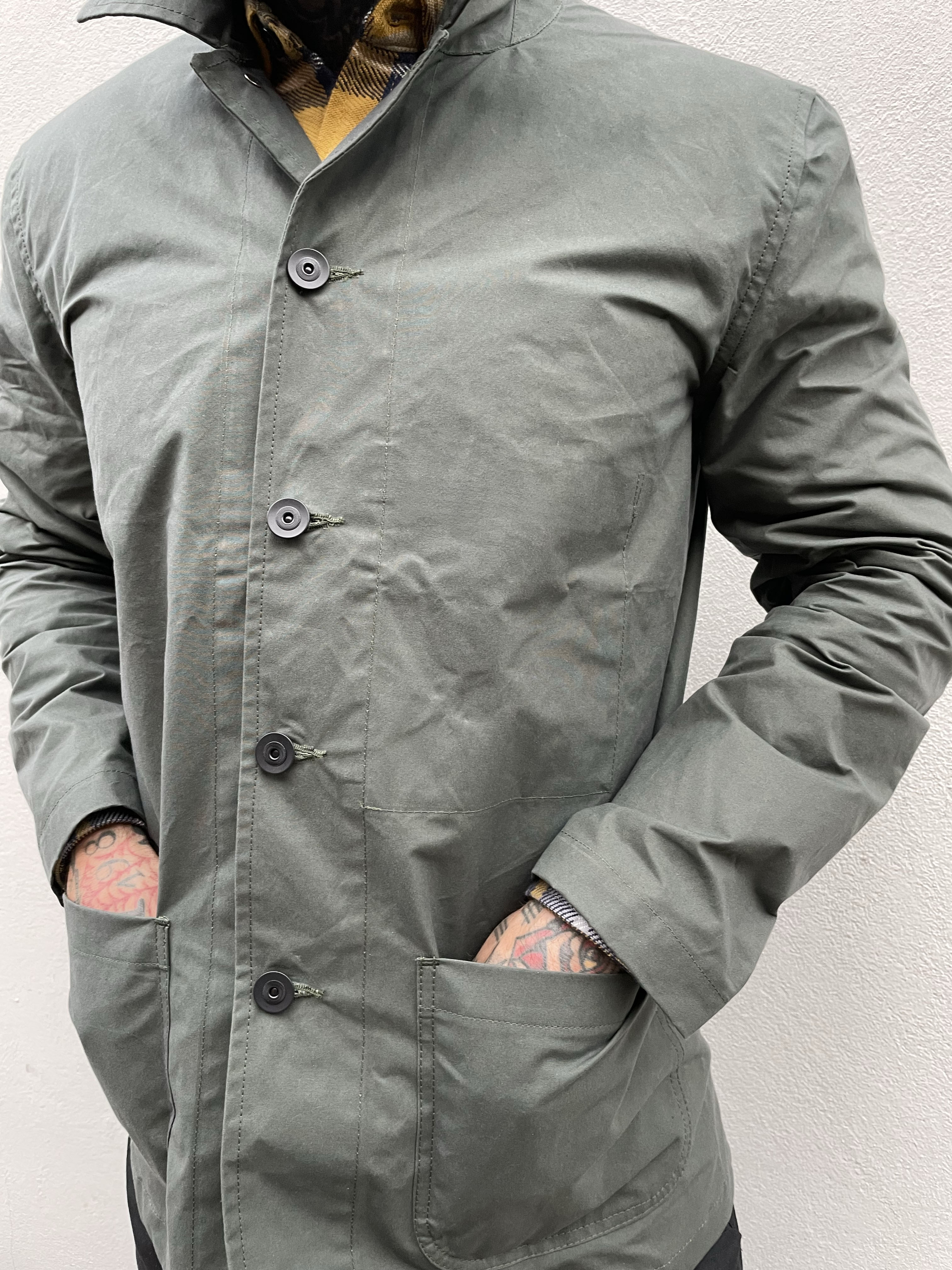 English Worker Jacket - Terrain Cotton - Hunter Green