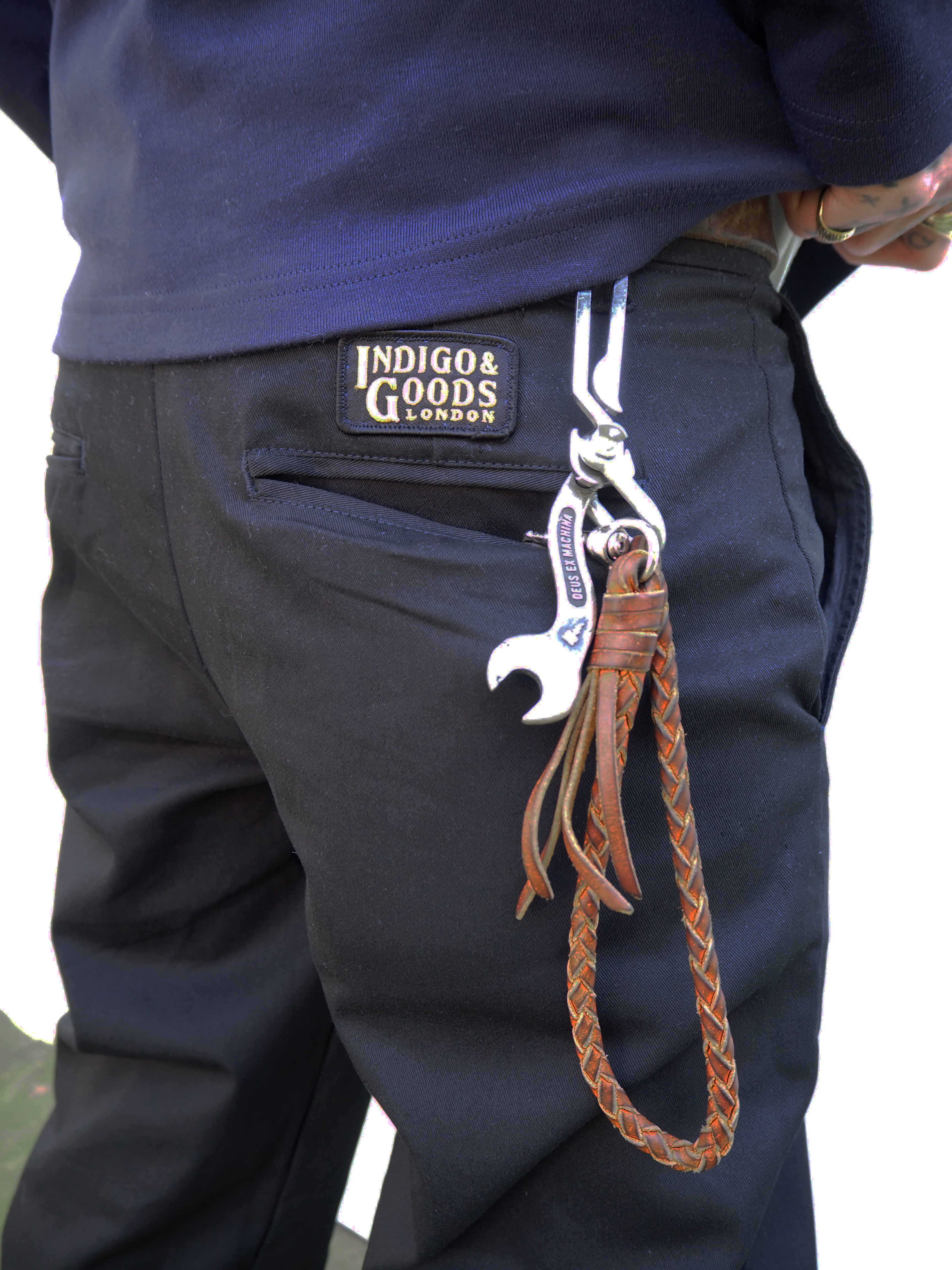 English Worker Trouser - Black Cotton twill