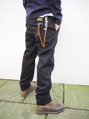 English Worker Trouser - Black Cotton twill