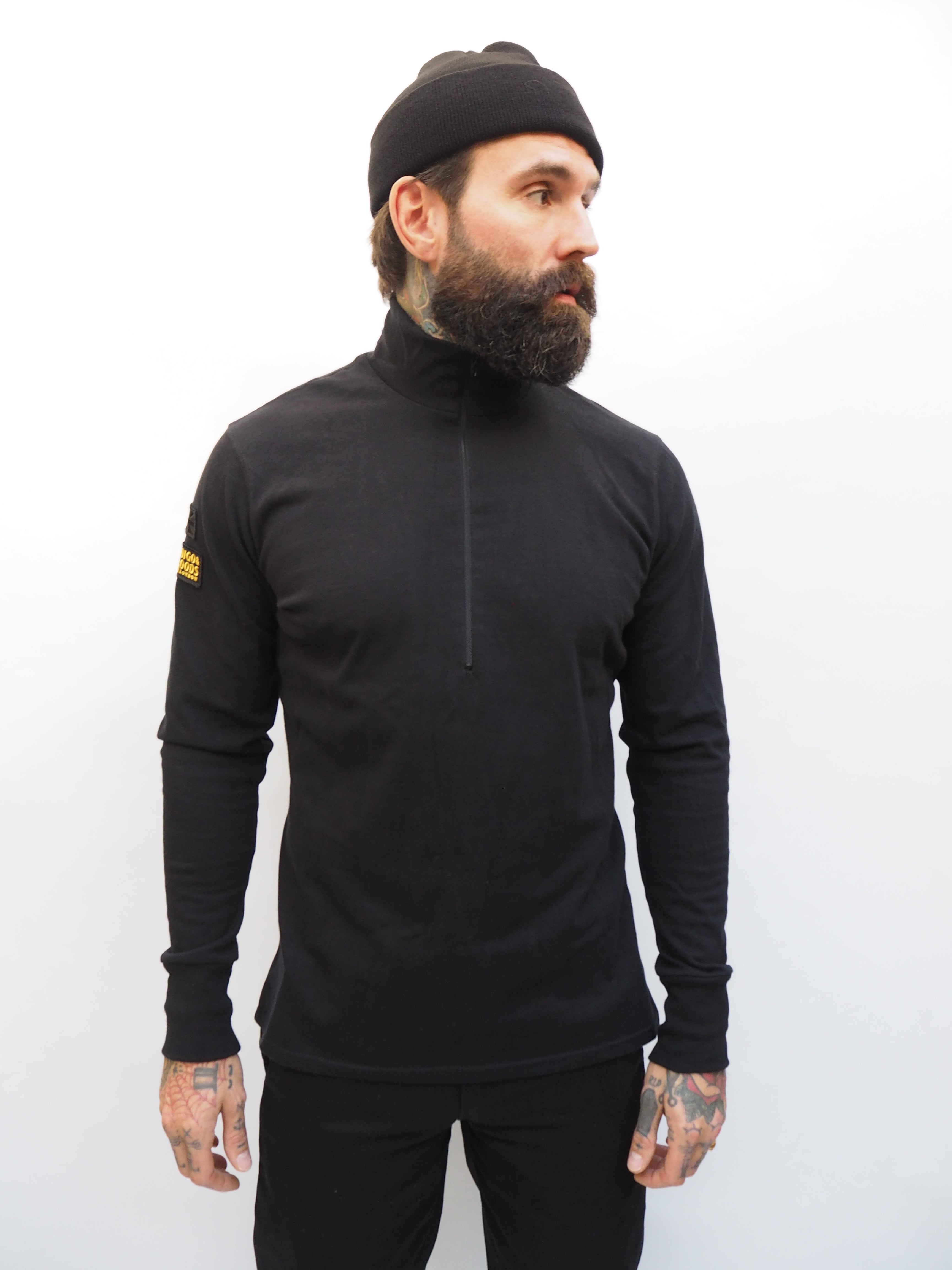 Stealth Zip Top - Black