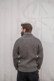 Shawl Collar Cardigan - Green Mix