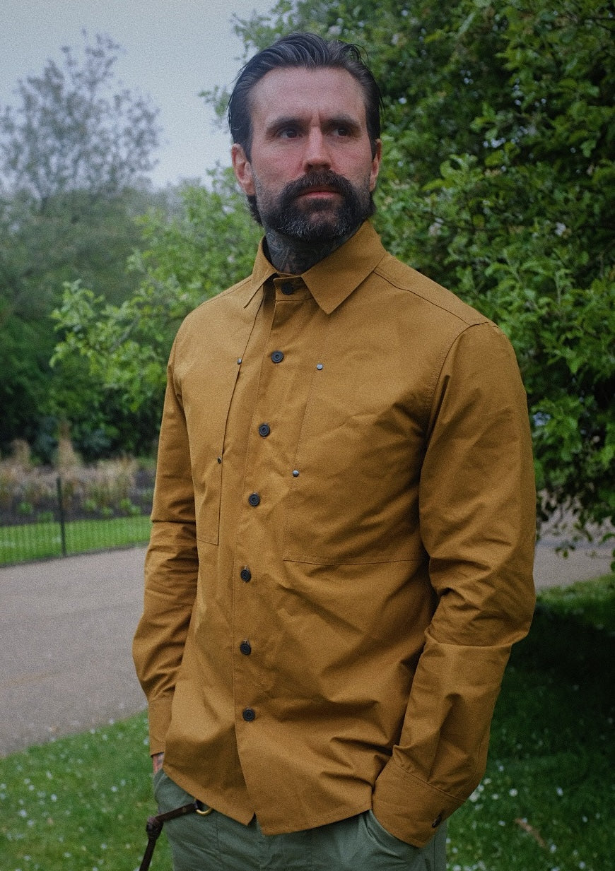 English Terrace Overshirt - MIDWEIGHT COTTON - Rust