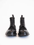 TRICKER'S TWO TONE BROGUE - BLACK