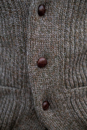 Shawl Collar Cardigan - Green Mix
