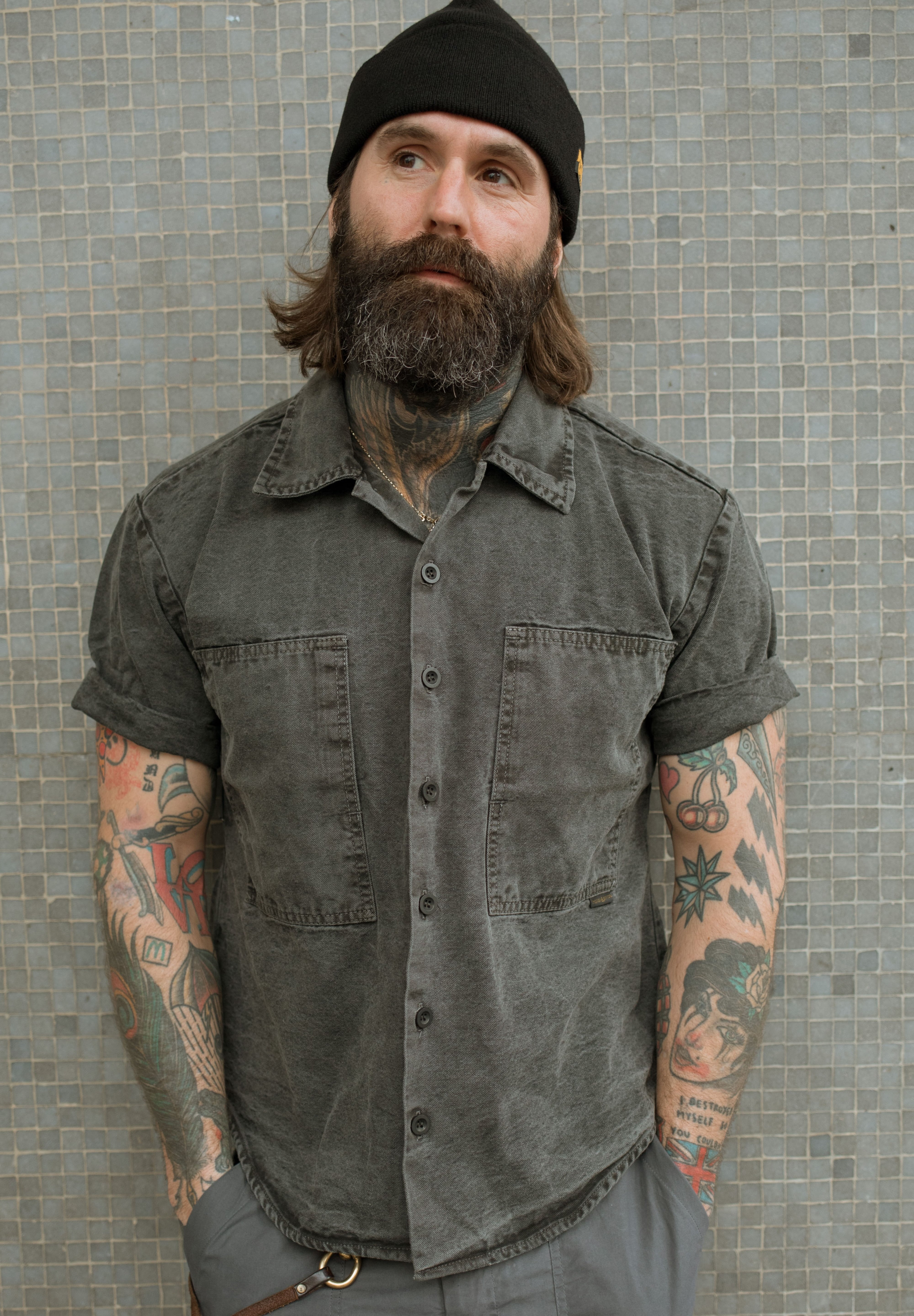 Supply Shirt - Vintage Dye Charcoal