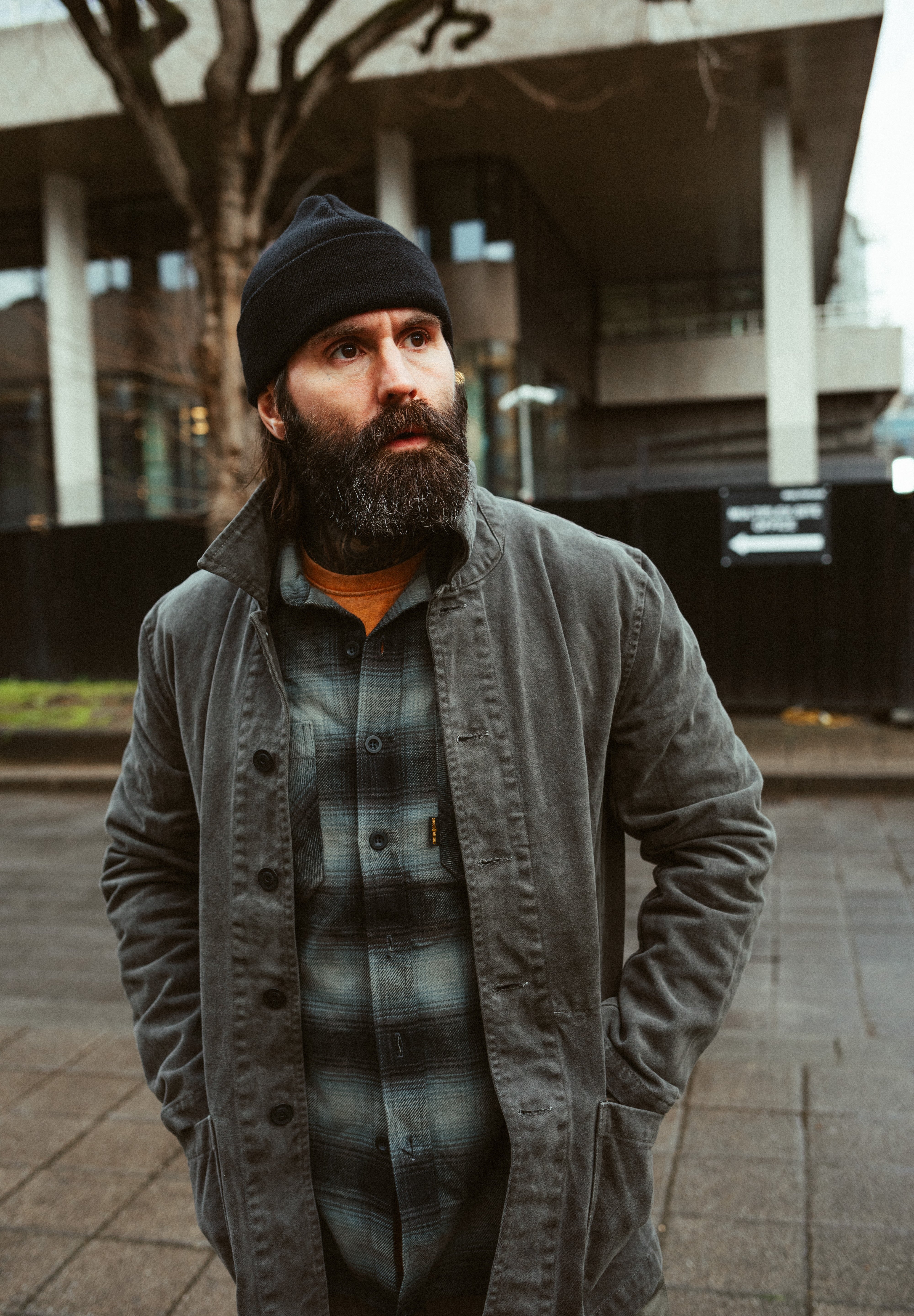 English Worker Jacket - BOX FIT - Washed Charcoal