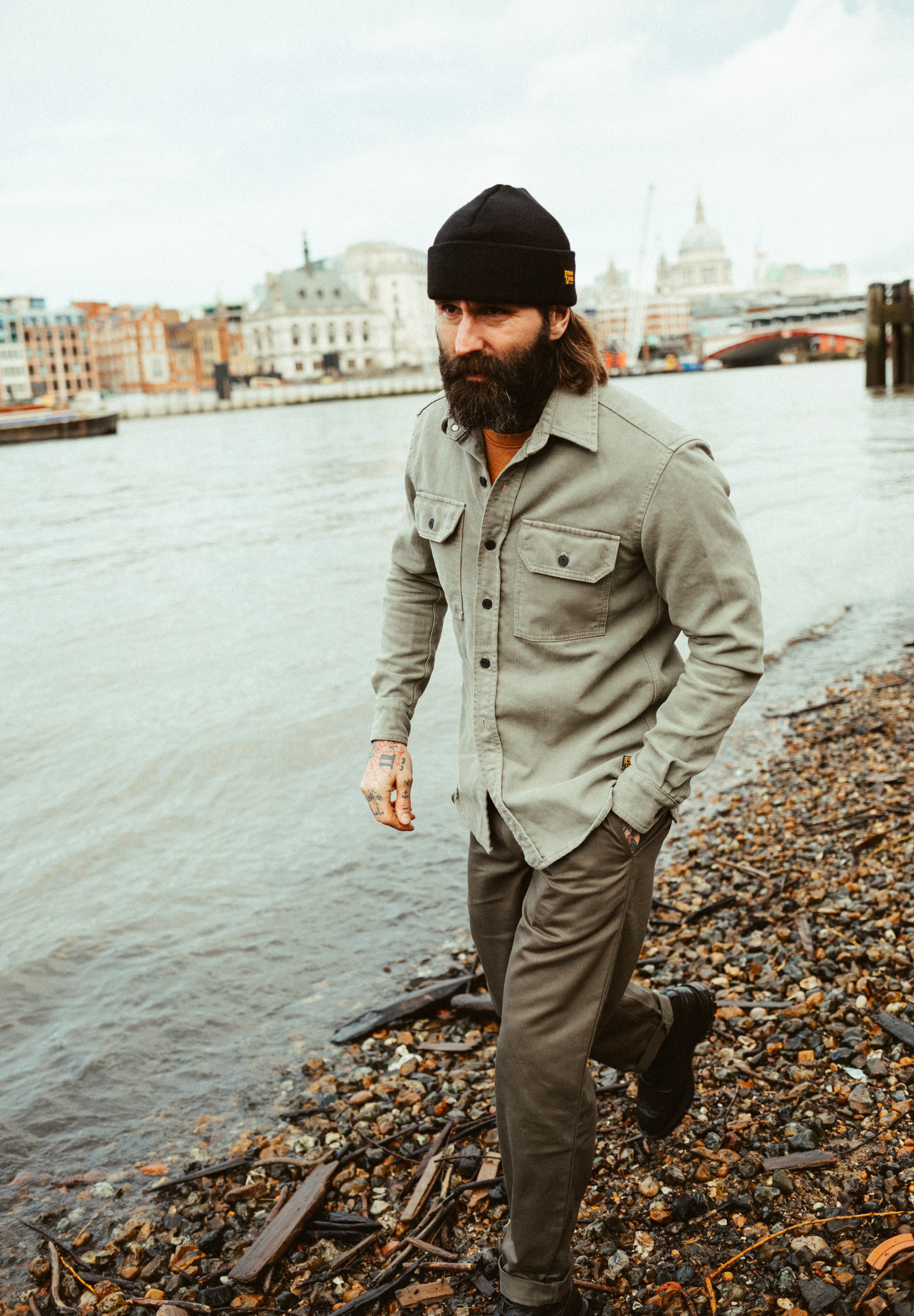 Assault Overshirt- Vintage Dye Putty