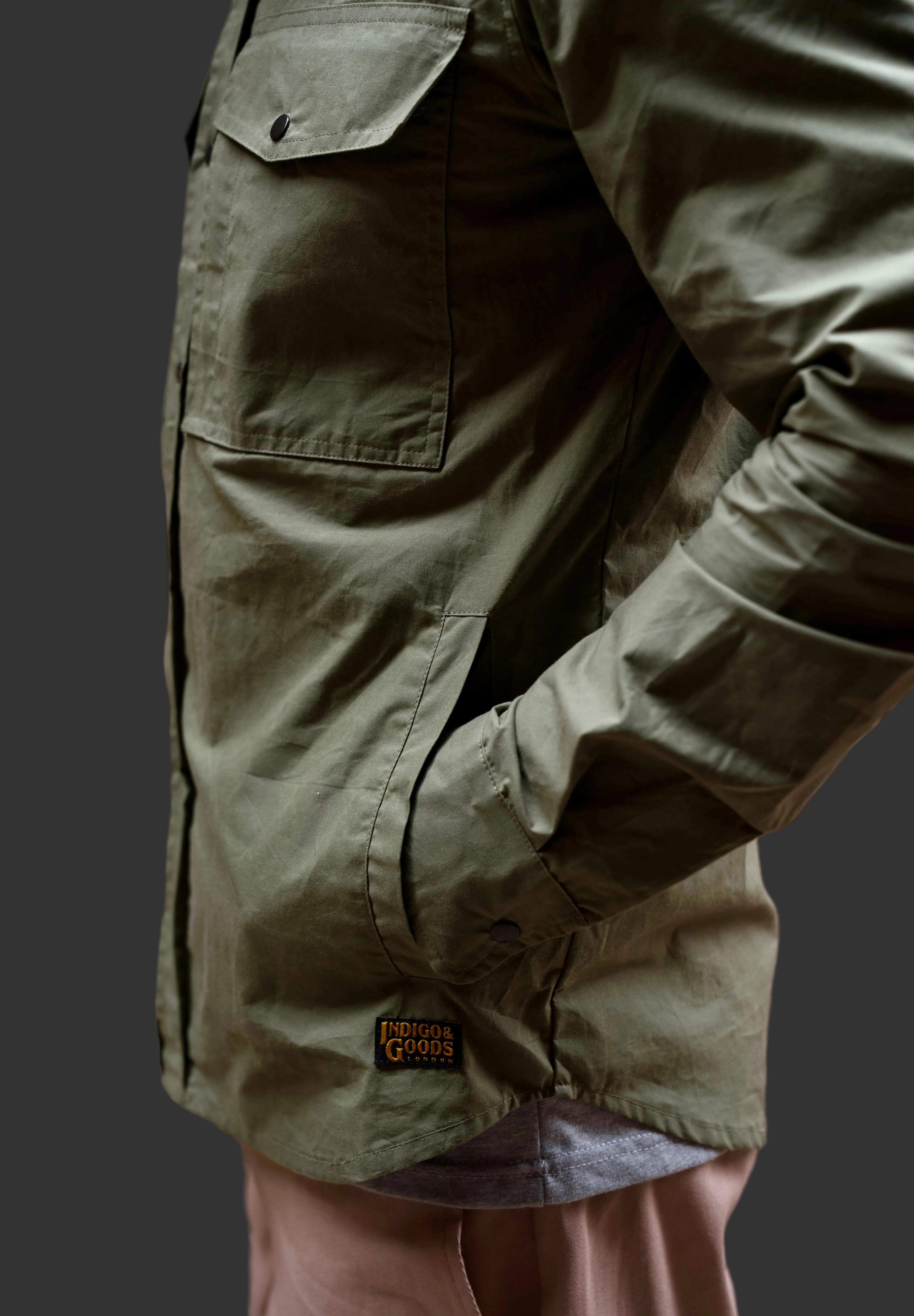 Turbo Shirt Jacket - Weathered Cotton - Jungle Green