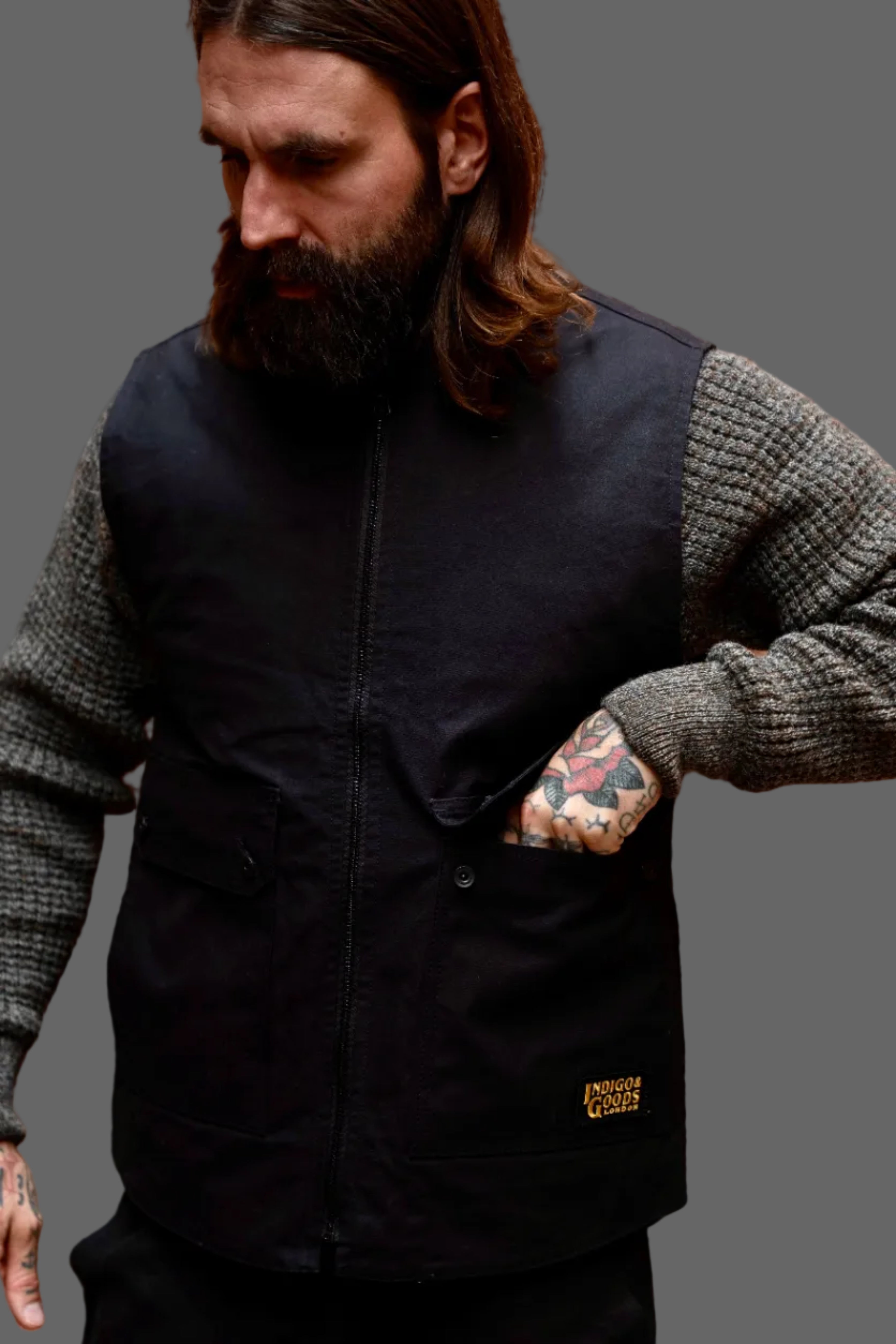 Stealth Zip Gilet - Bullet Cloth Black