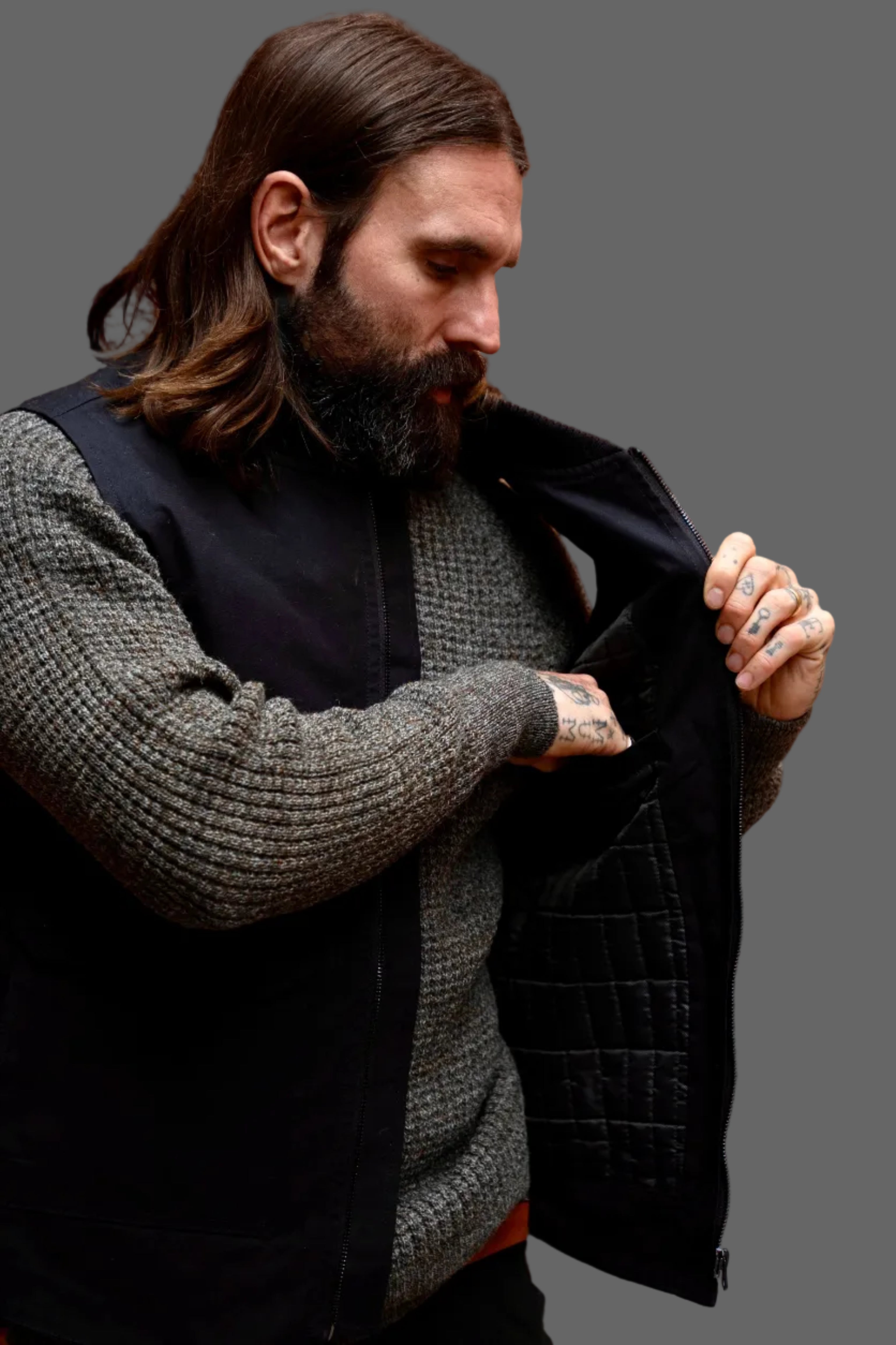 Stealth Zip Gilet - Bullet Cloth Black