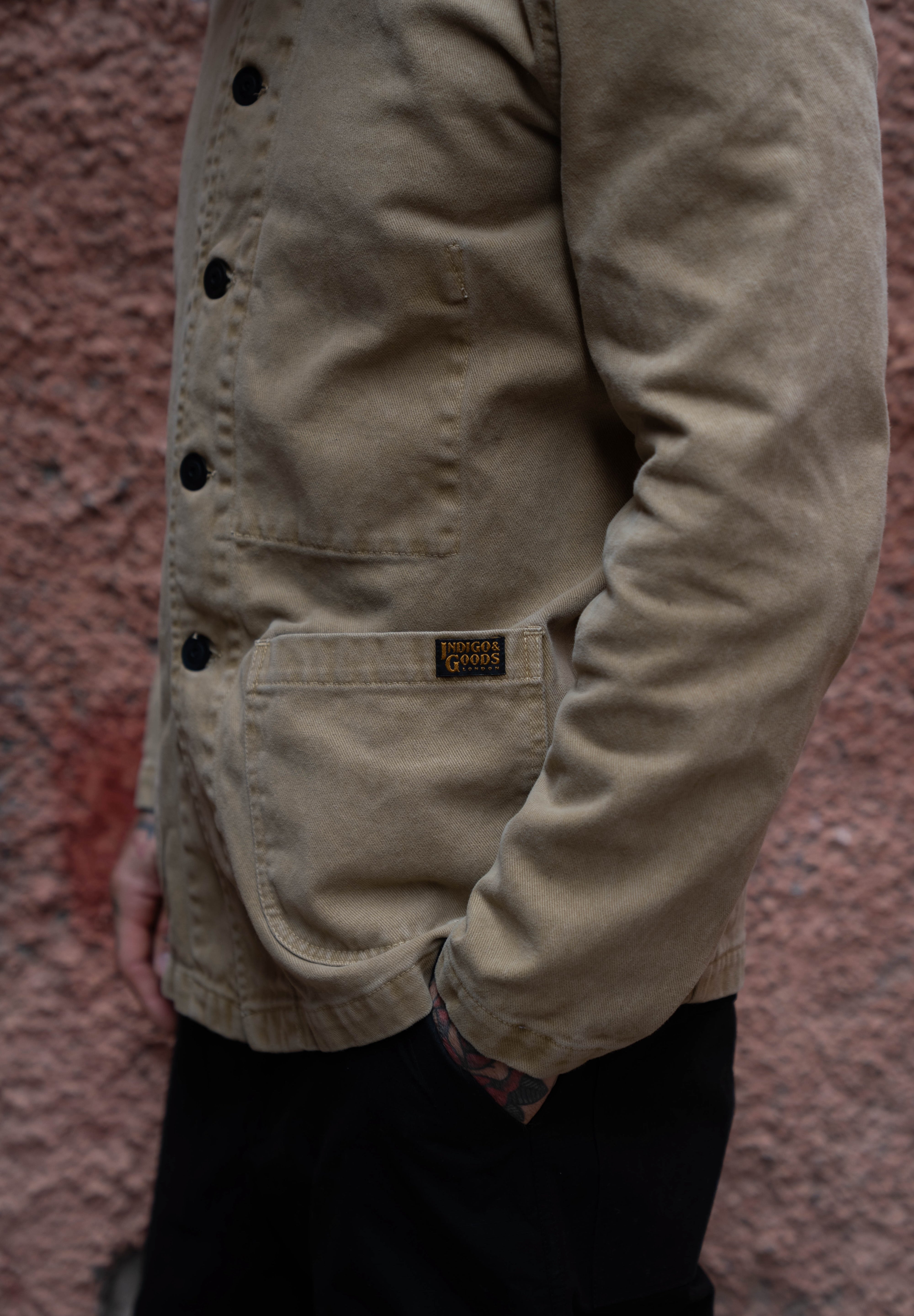 English Worker Jacket - BOX FIT - Desert Sand