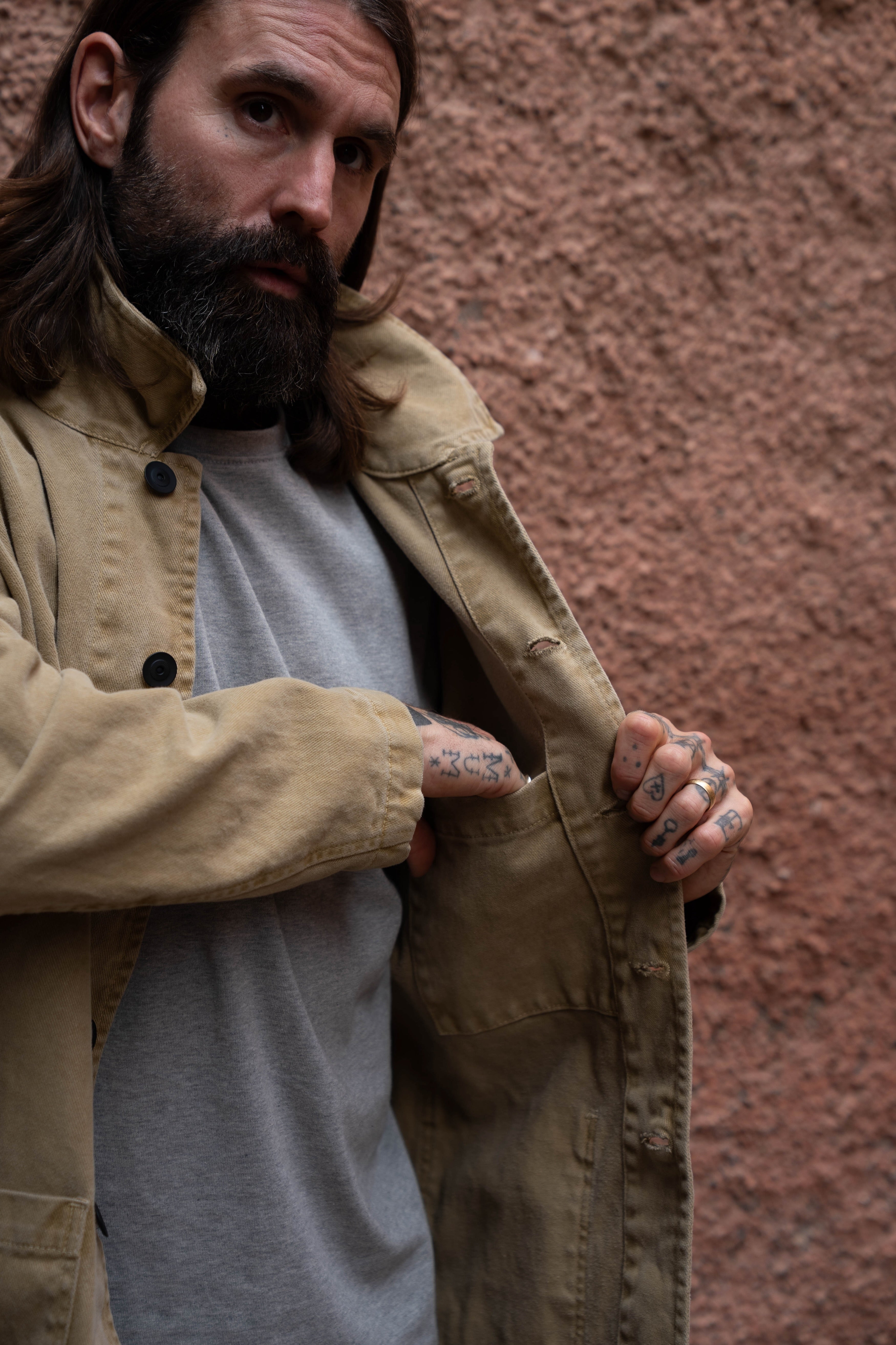 English Worker Jacket - BOX FIT - Desert Sand