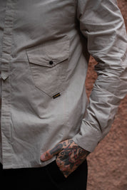 Drop Pocket Shirt - Weathered Cotton - Lt. Stone