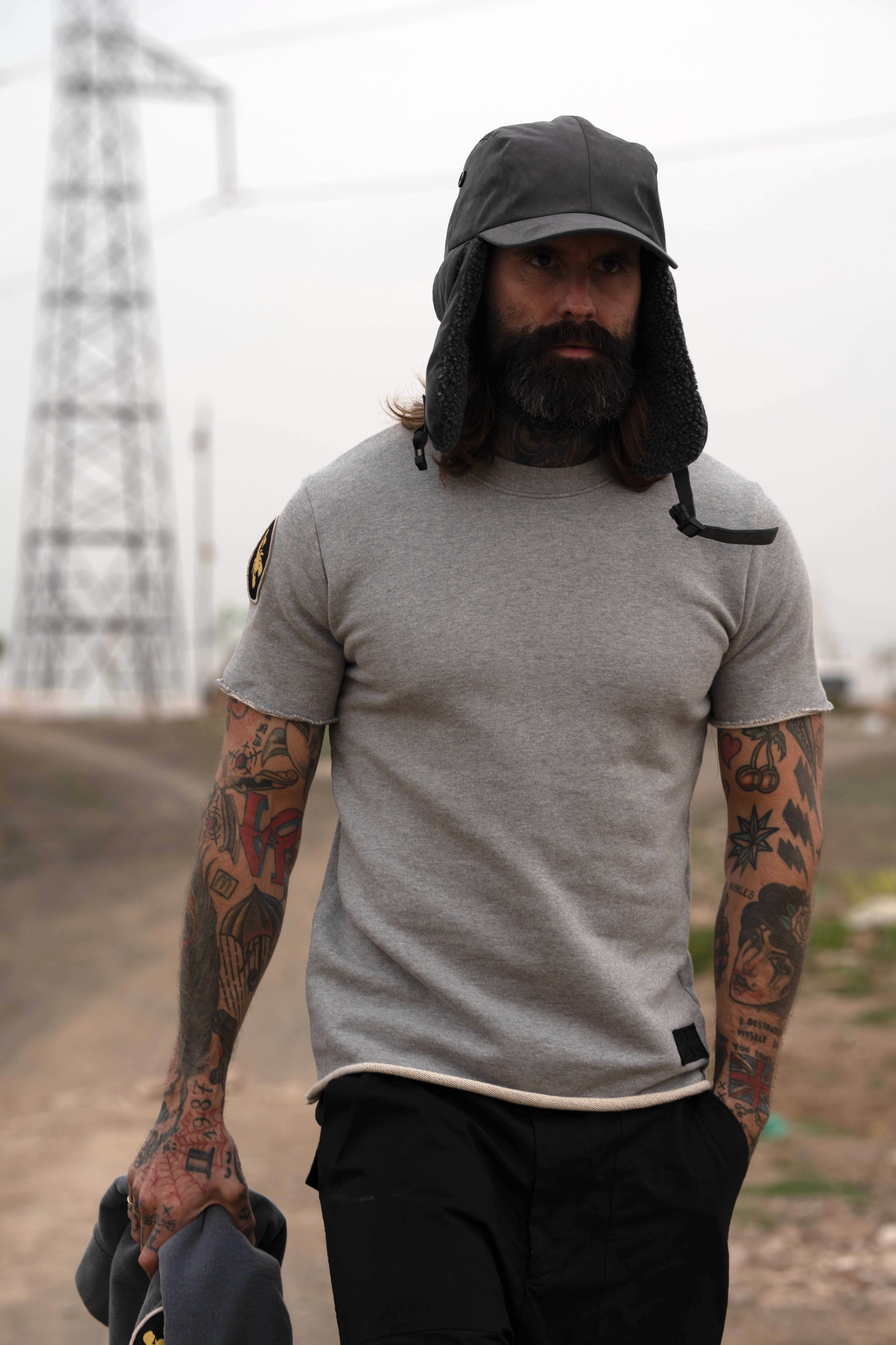 Scorpion Raw Tee - Grey Mix