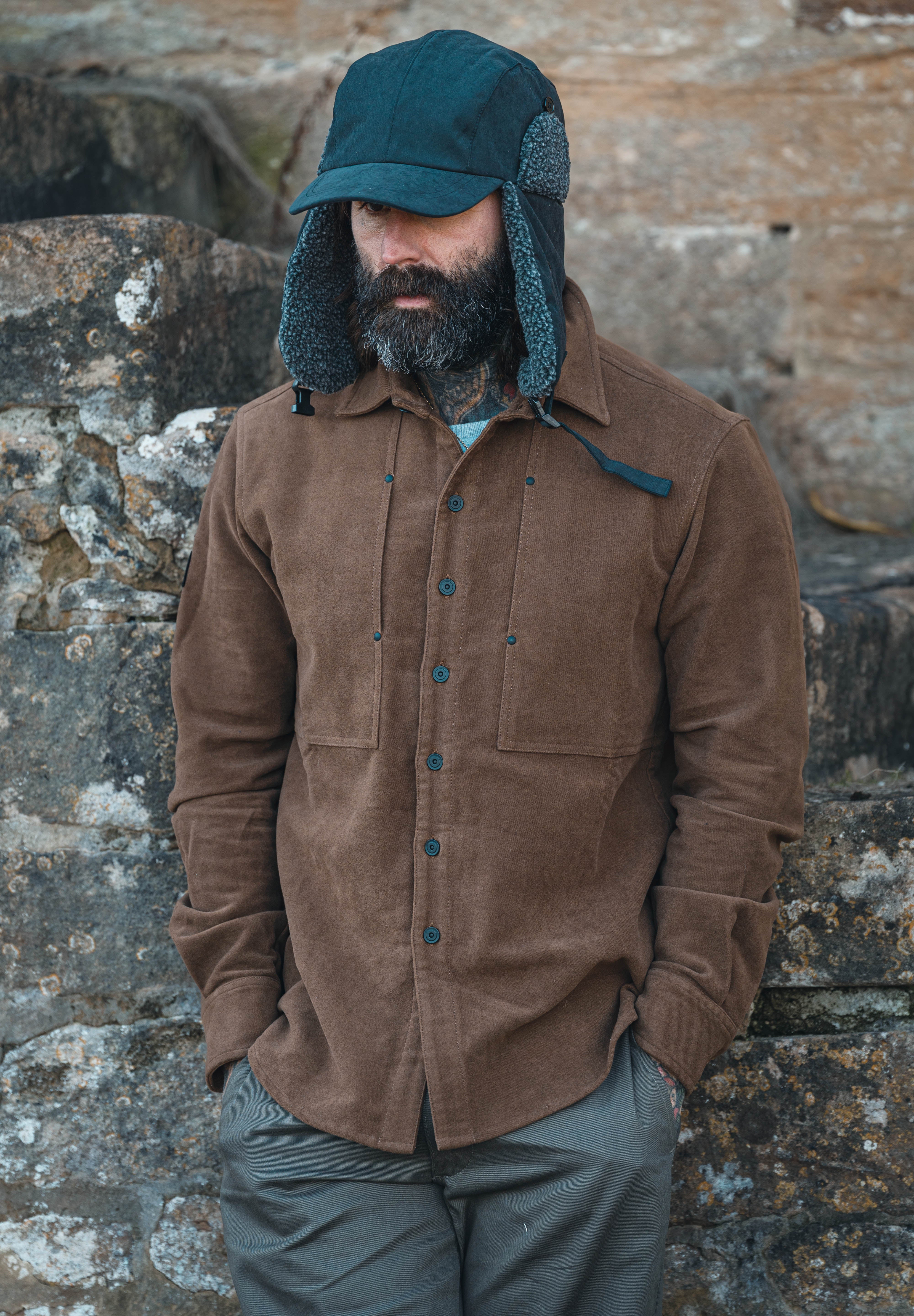 English Terrace Overshirt - Moleskin Chestnut
