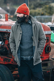 English Worker Jacket - Moleskin OLIVE