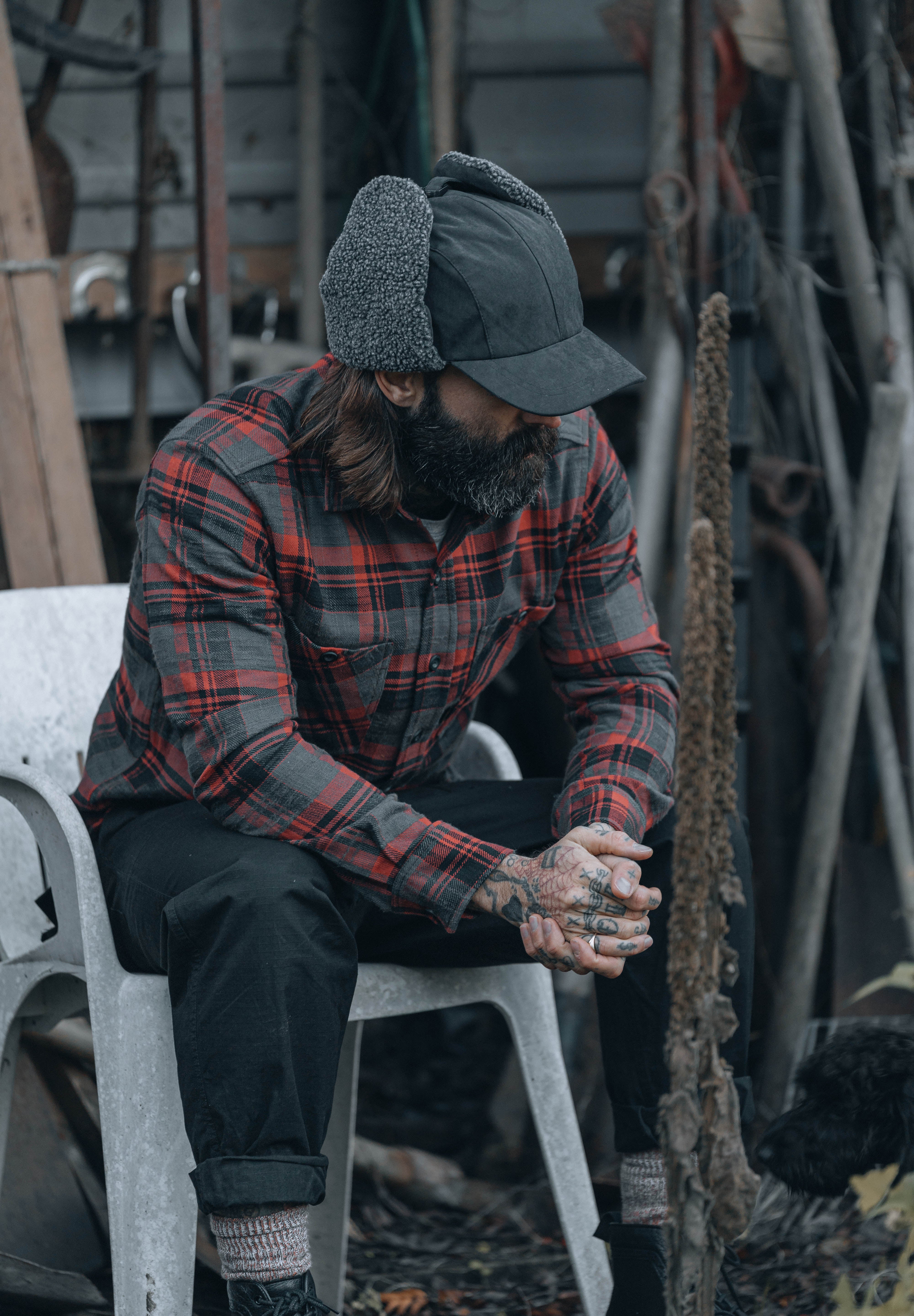 Bronson Shirt- Red Flannel Check
