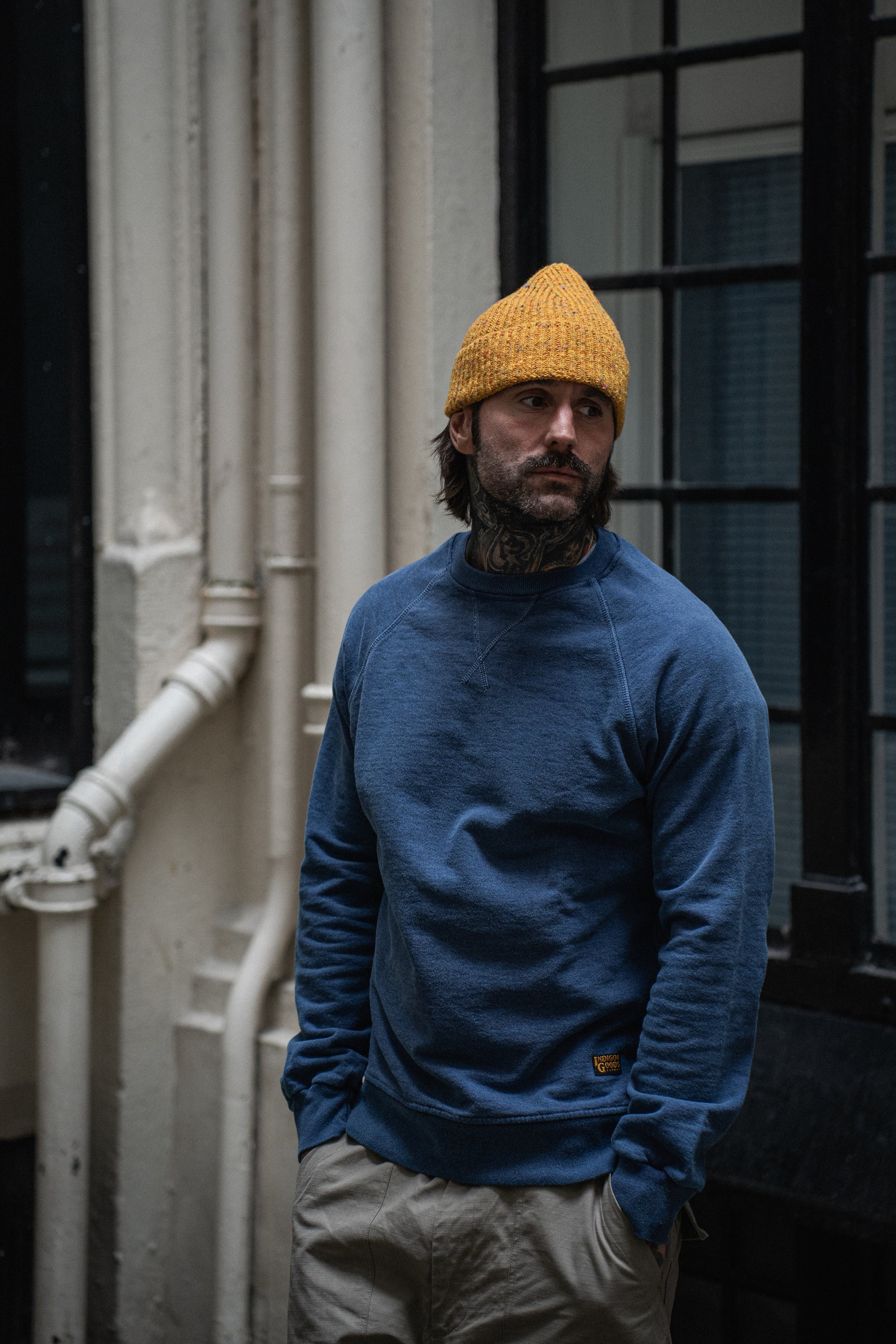 English Sweatshirt - Washed Blue