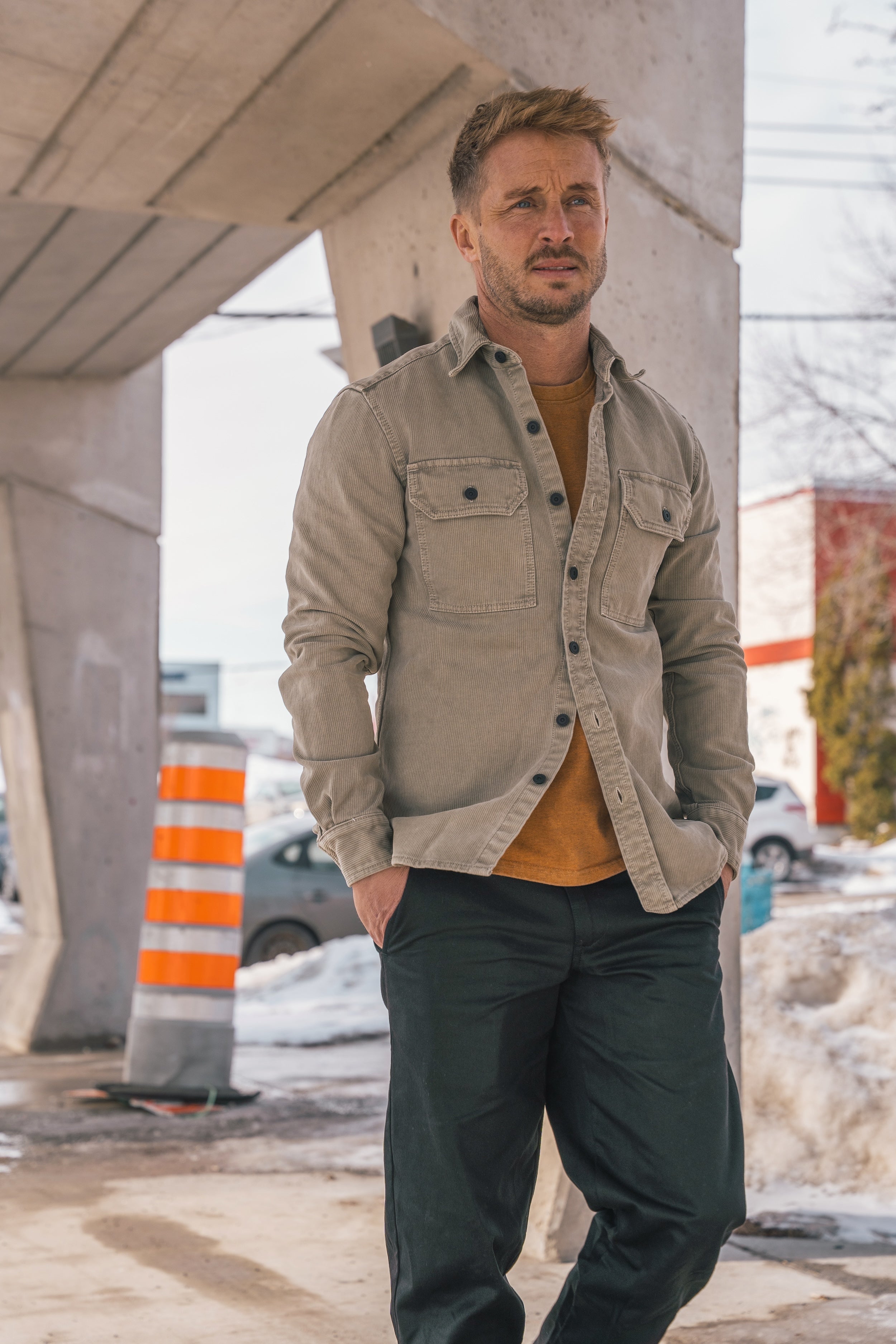 Assault Overshirt- Vintage Dye Putty