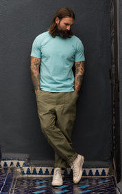 Double Weight Tee - Aqua Blue